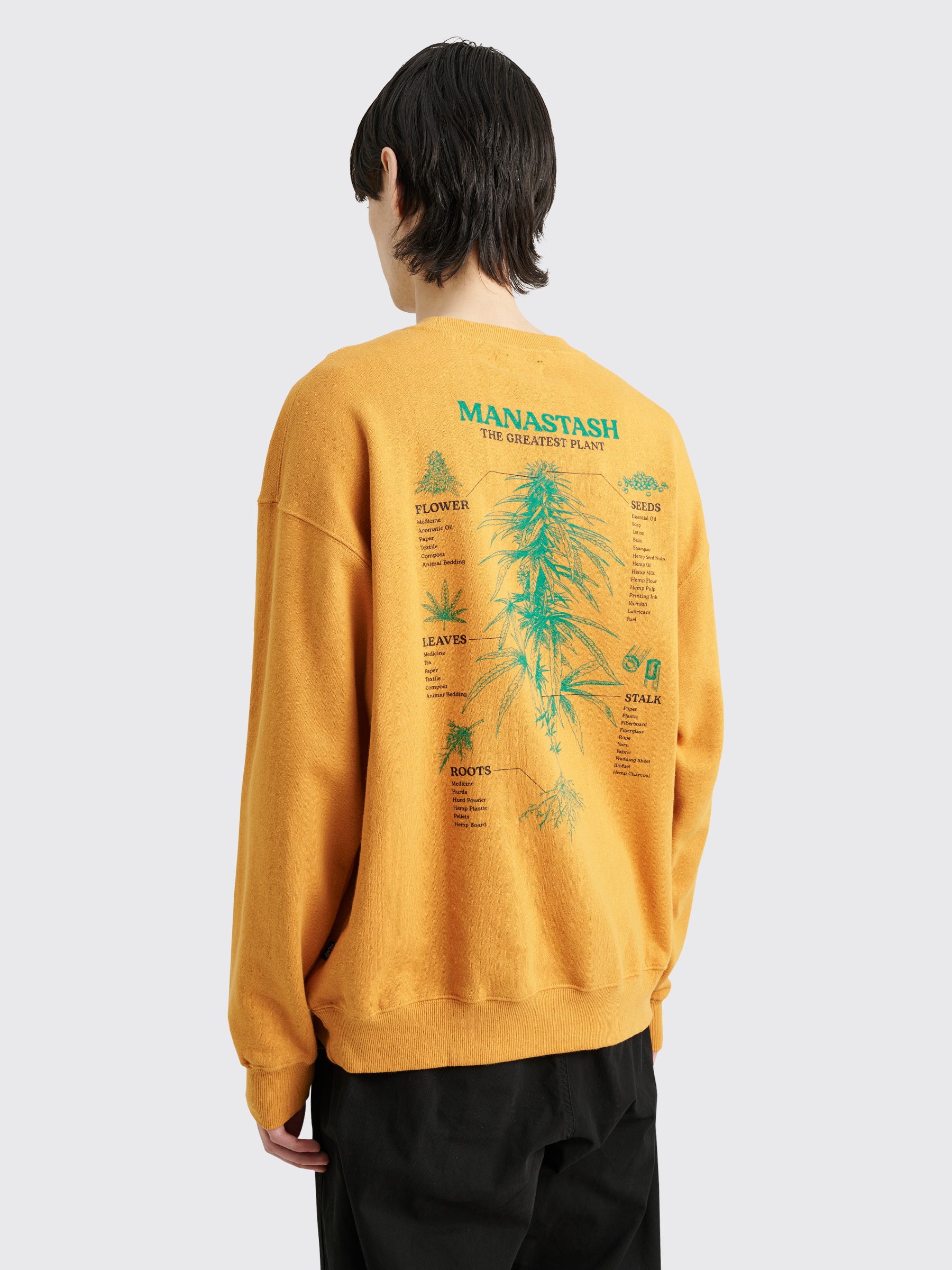 Manastash Cascade Sweatshirt “The Greatest Plant” Mango