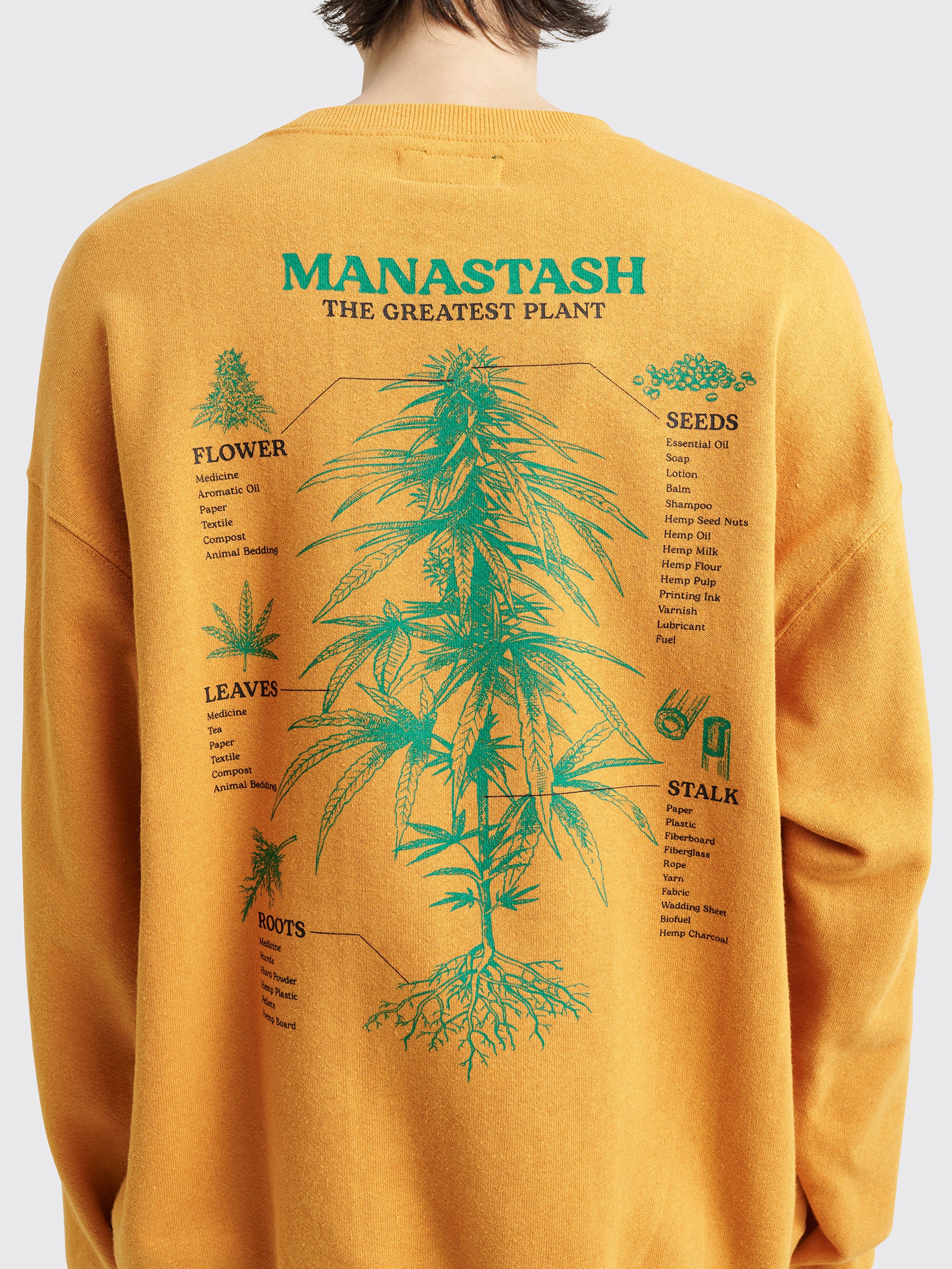 Manastash Cascade Sweatshirt “The Greatest Plant” Mango