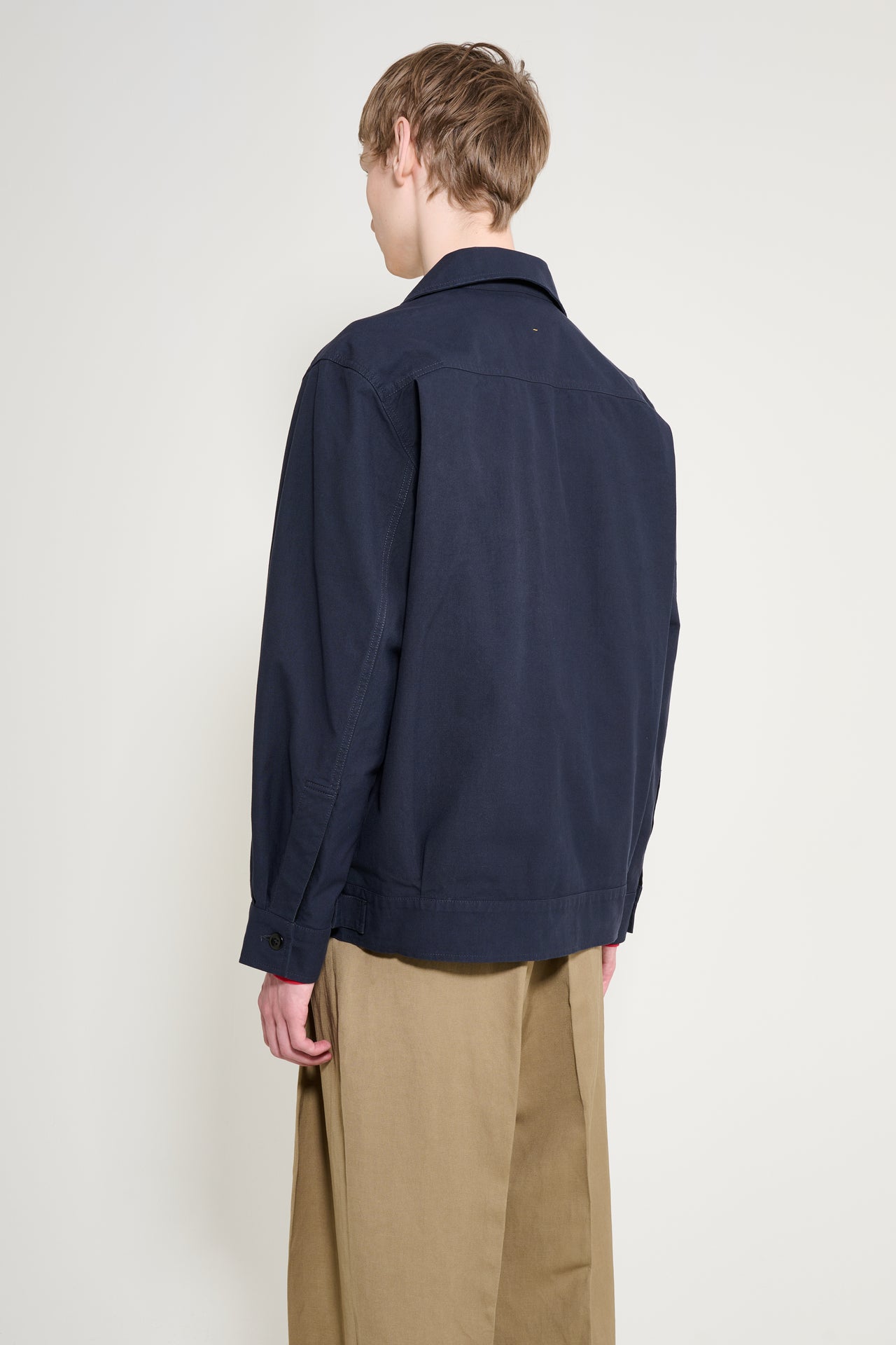 Margaret Howell MHL Utility Jacket Washed Cotton Ripstop Ink