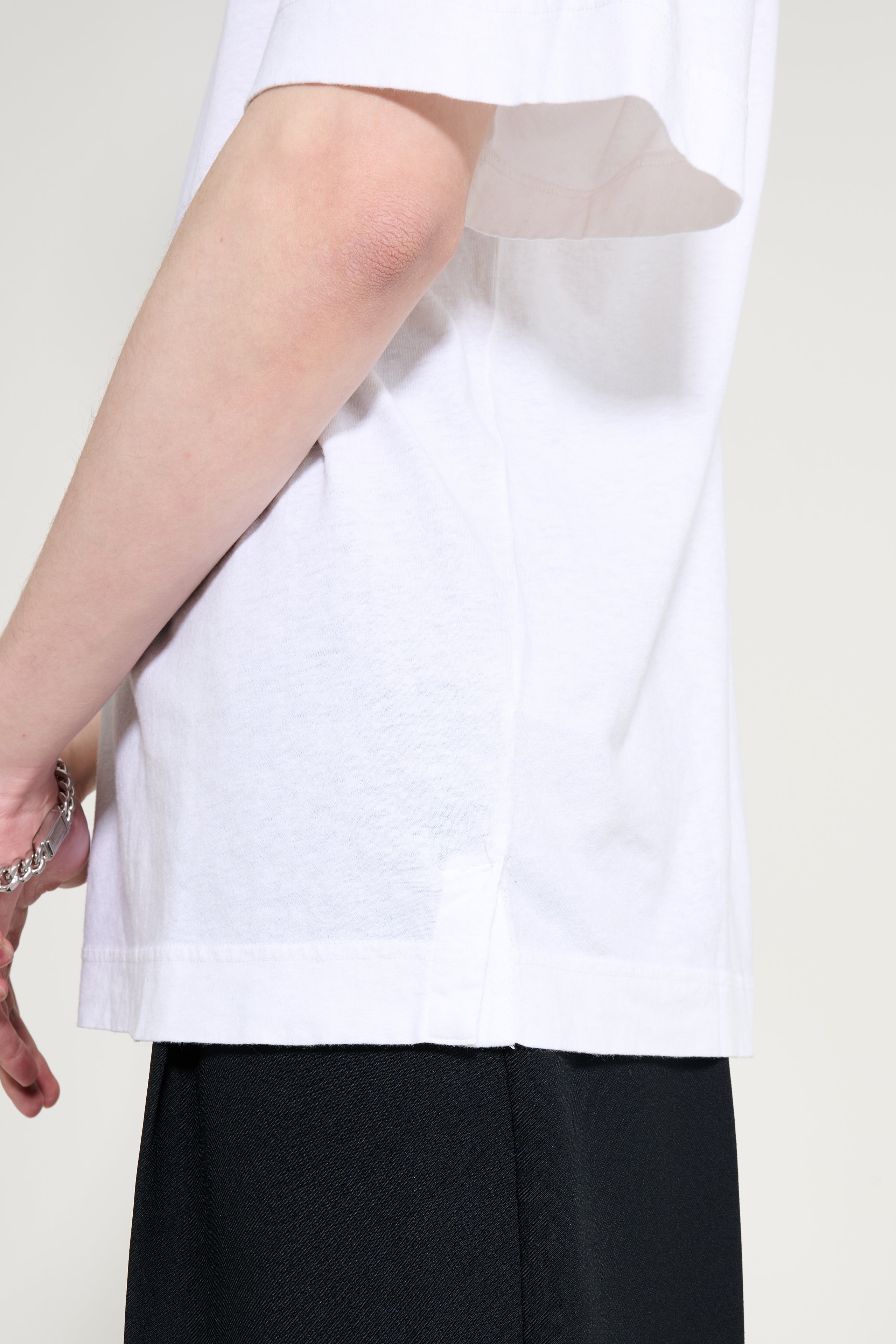 Margaret Howell MHL Simple T-shirt Cotton Linen Jersey White