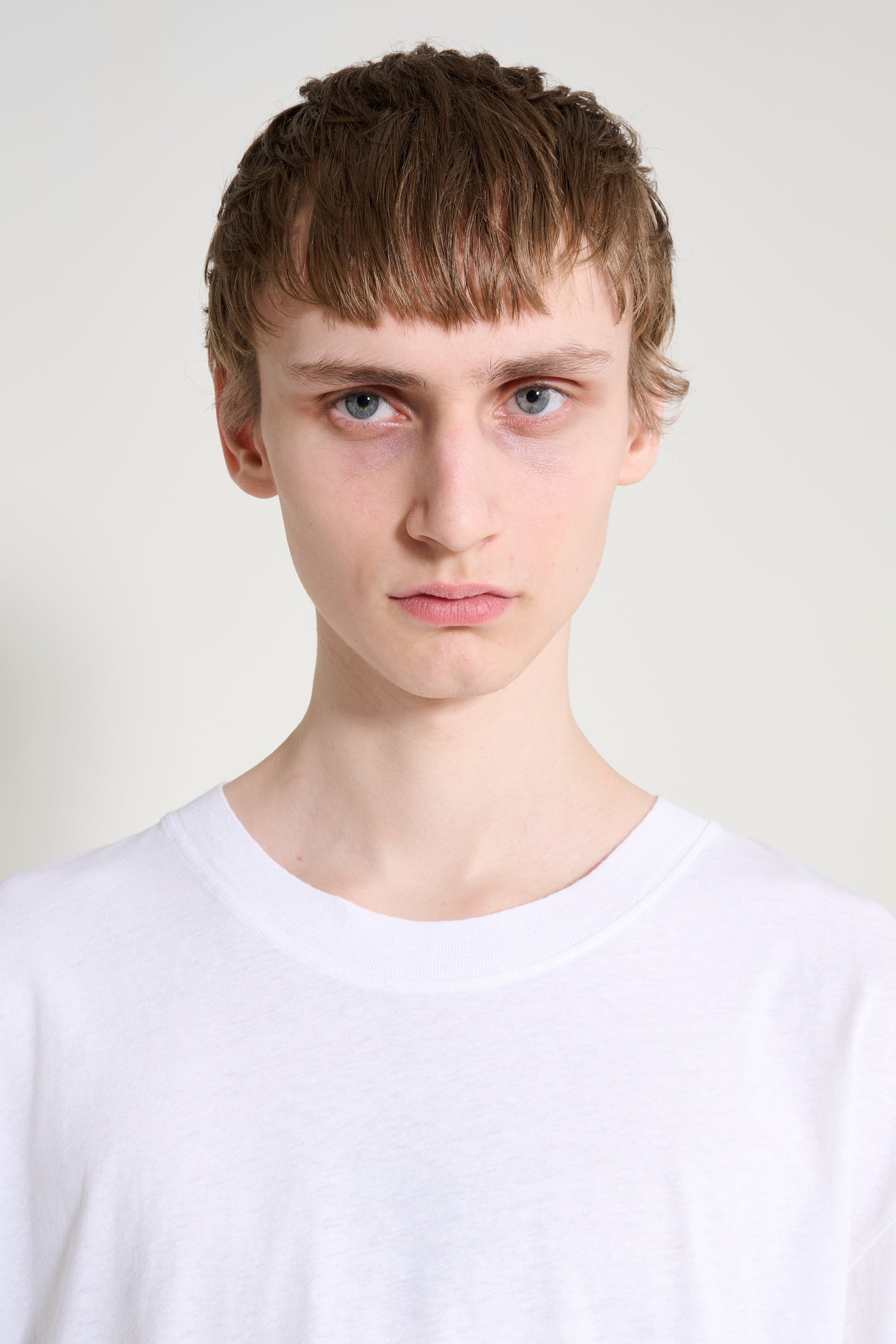 Margaret Howell MHL Simple T-shirt Cotton Linen Jersey White