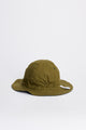 Margaret Howell MHL Reversible Bucket Hat Coarse Yarn Cotton Ink / Olive Green