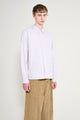 Margaret Howell MHL Overall Shirt Plainweave Cotton Canvas Pebble