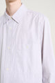 Margaret Howell MHL Overall Shirt Plainweave Cotton Canvas Pebble