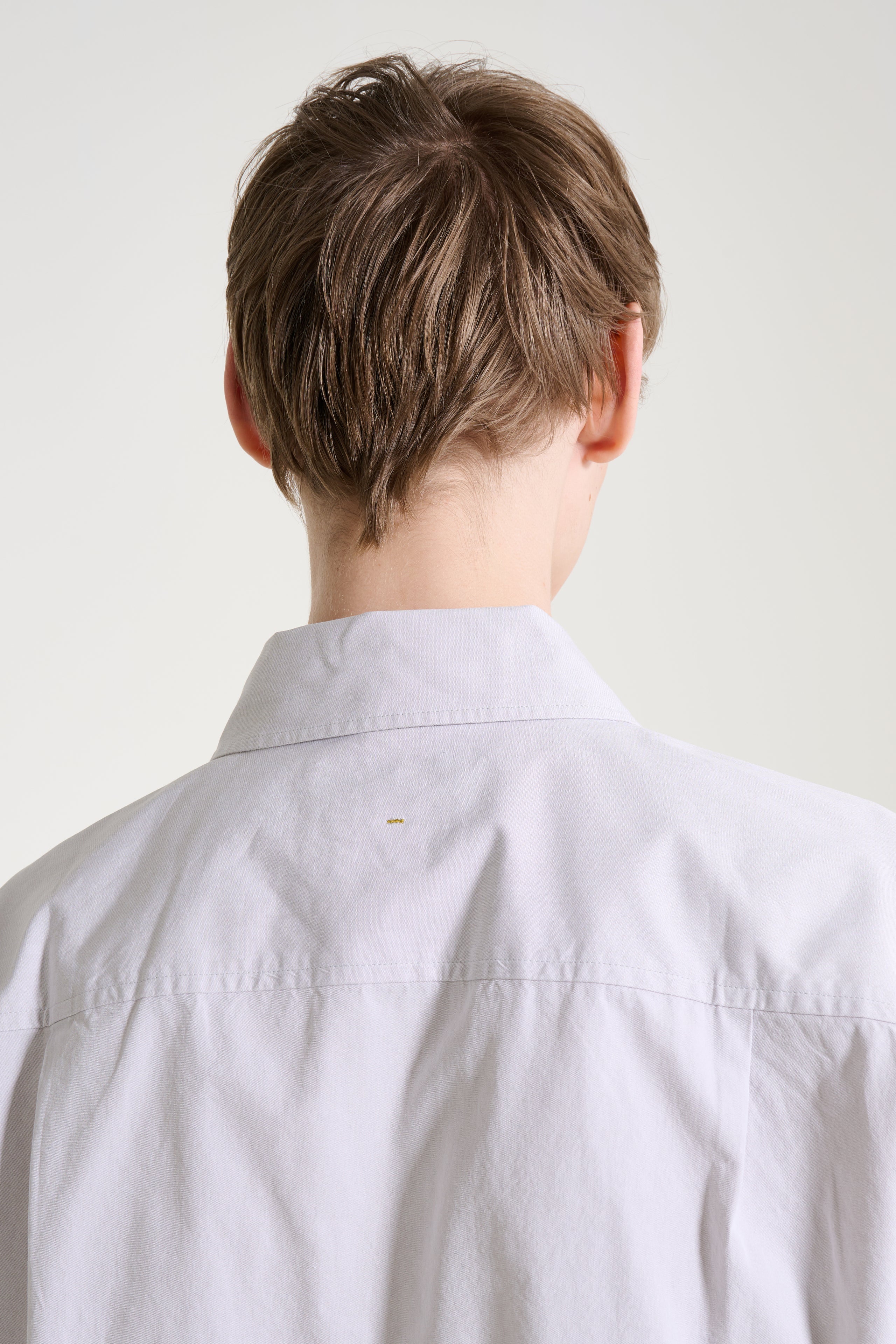 Margaret Howell MHL Overall Shirt Plainweave Cotton Canvas Pebble