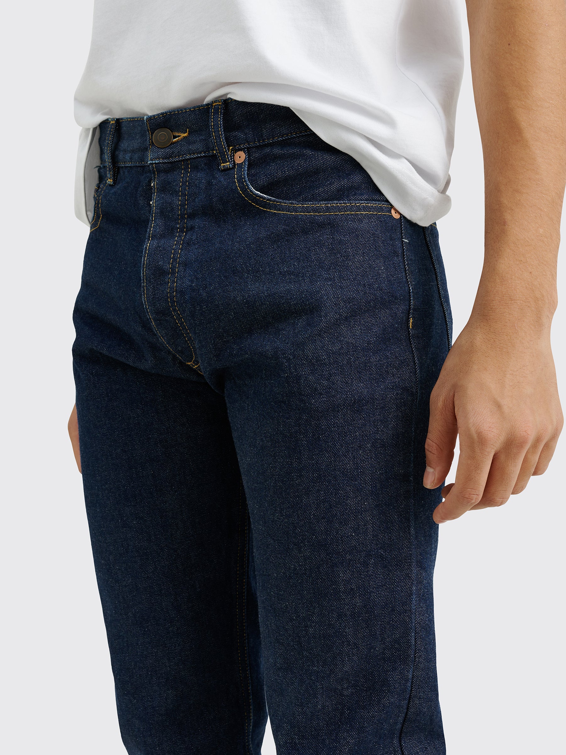 Maison Margiela Five Pocket Straight Jeans Indigo Blue