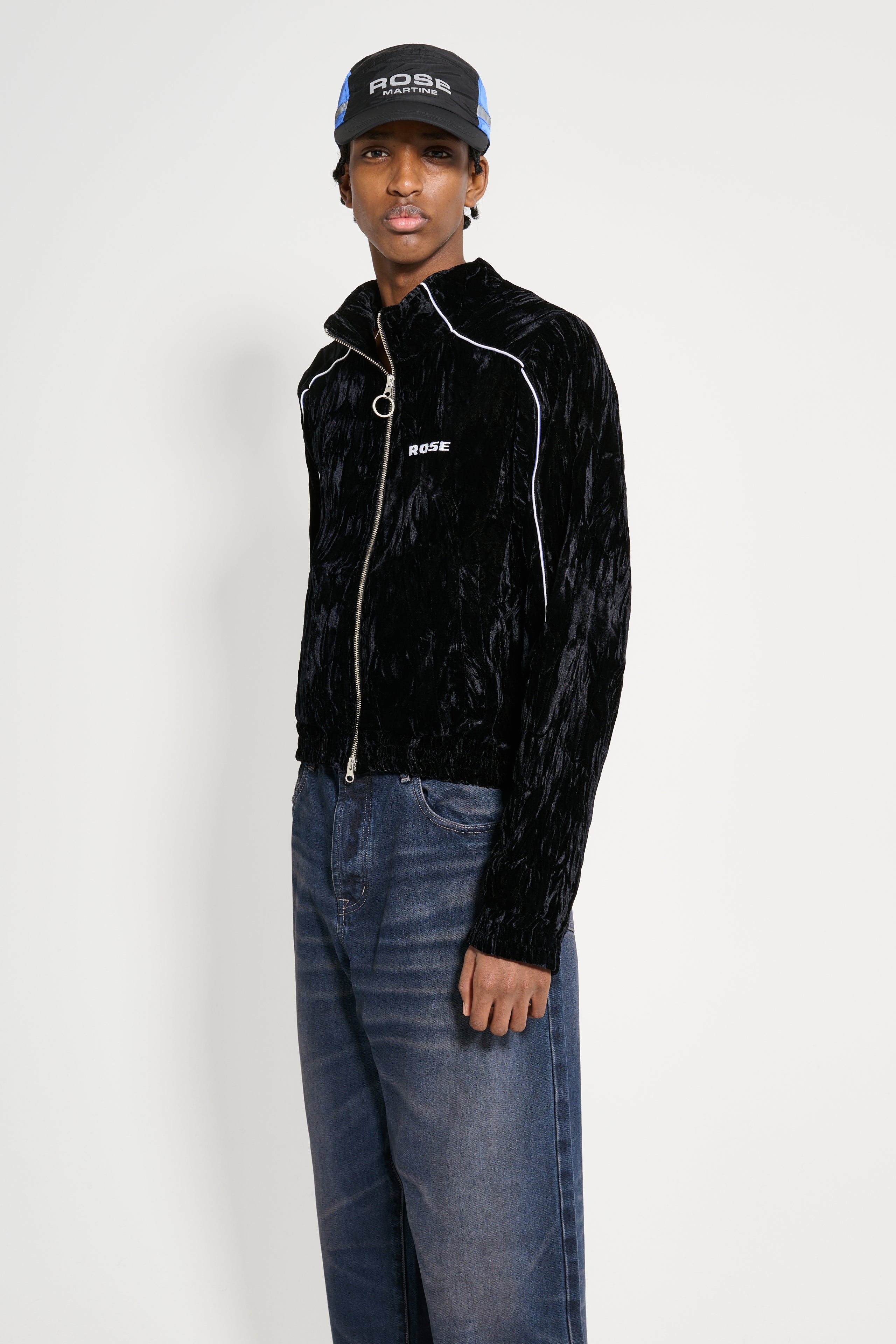 Martine Rose Shrunken Track Jacket Black