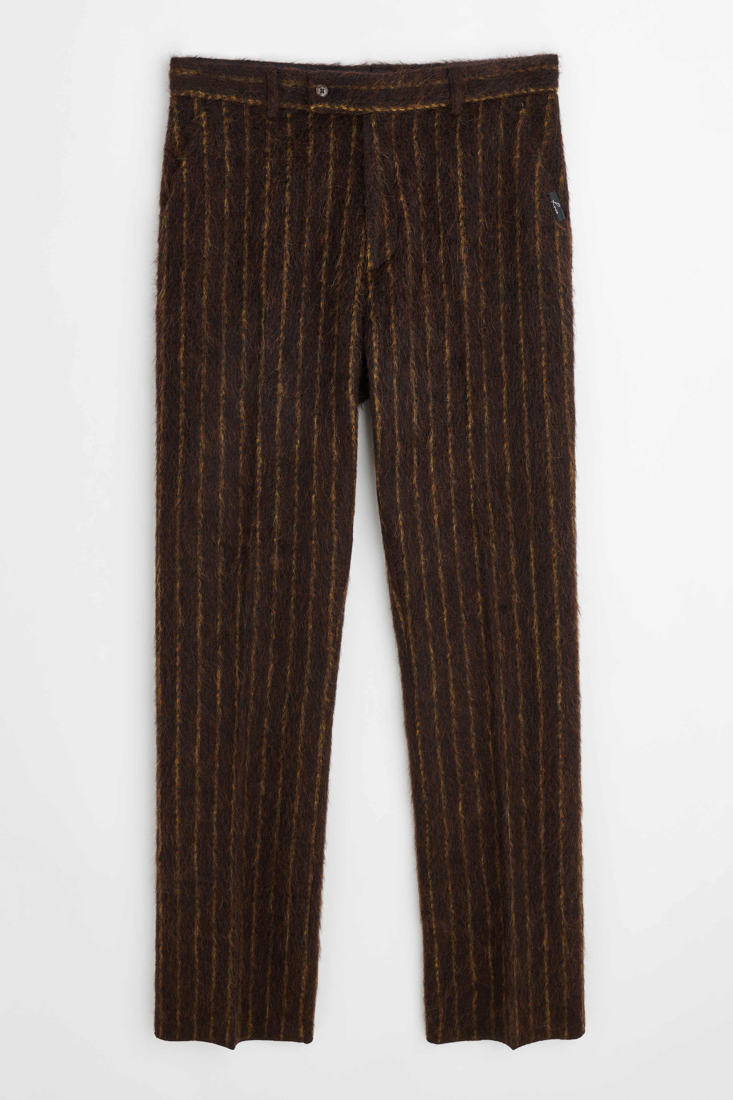 Martine Rose Tailored Relaxed Fit Trouser Brown Gold Stripe