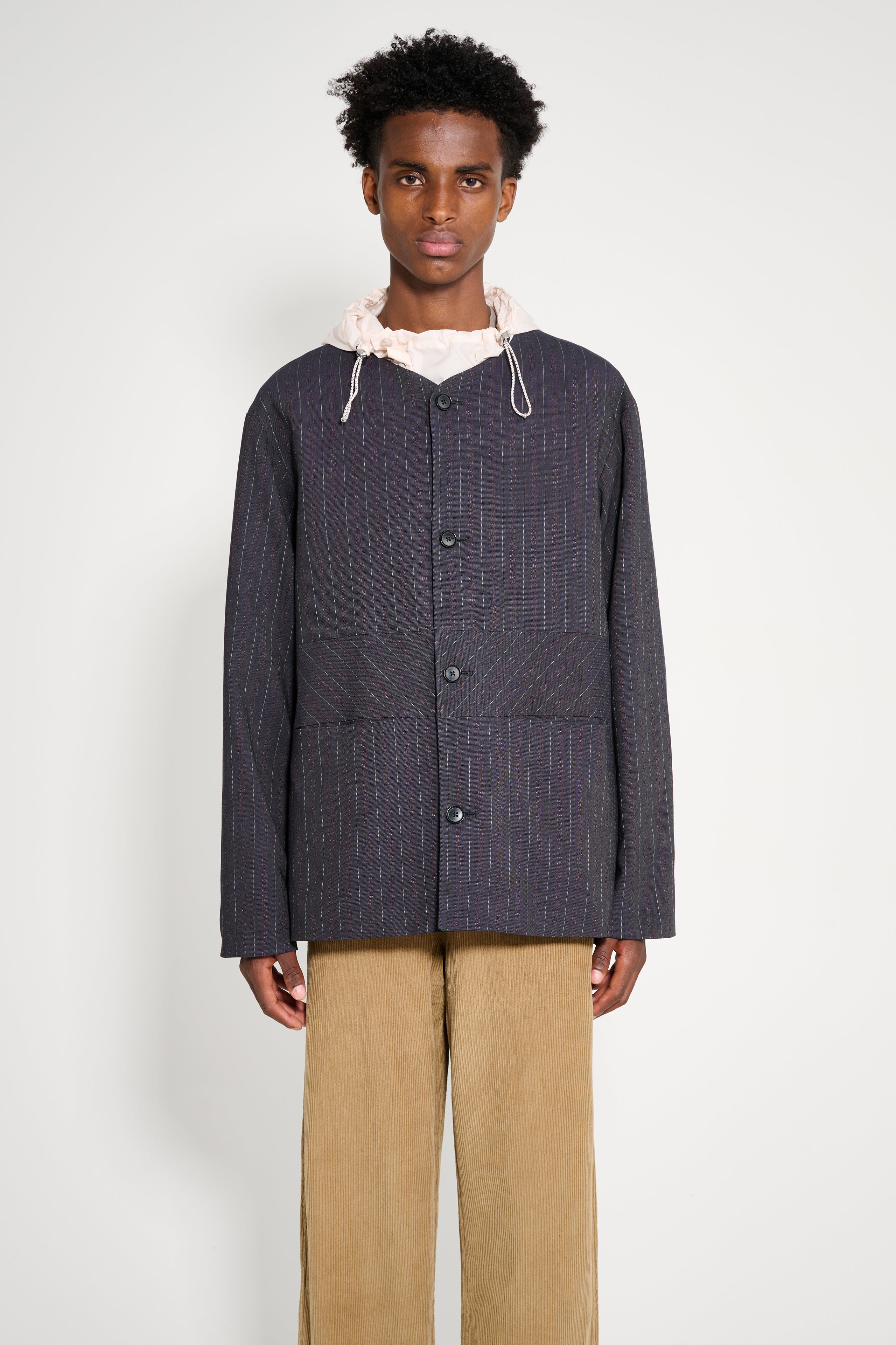 TRES BIEN ATELJÉ Sports Blazer Grey Stripe