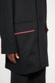 TRES BIEN ATELJÉ Fold Edge Coat Black
