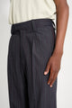 TRES BIEN ATELJÉ Paneled Suit Trouser Grey Stripe