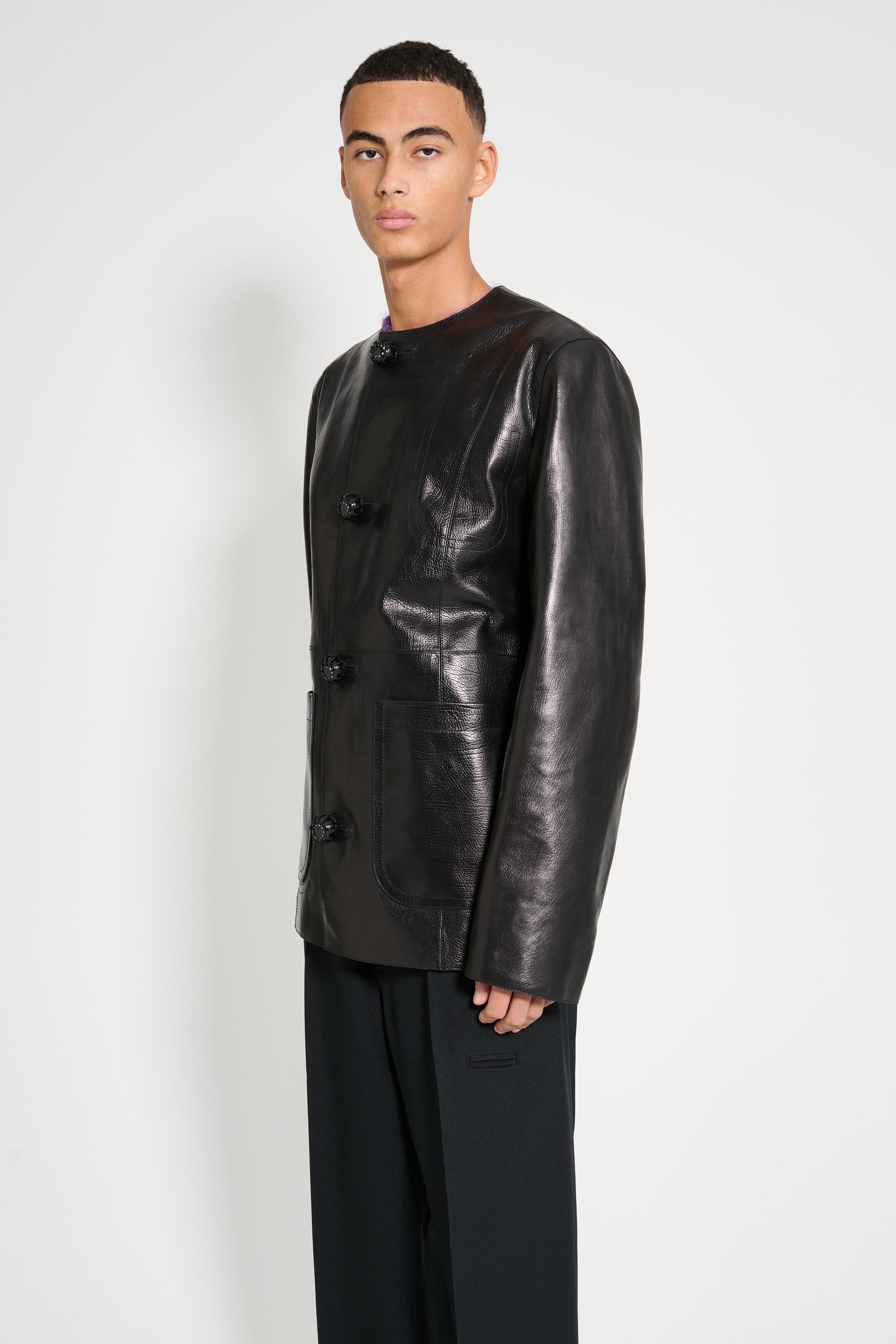 Namacheko Courtenay Leather Jacket Black