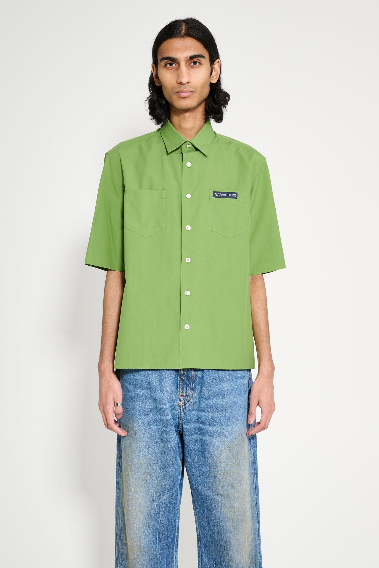 Namacheko Short Sleeve Guardia Shirt Grass Green