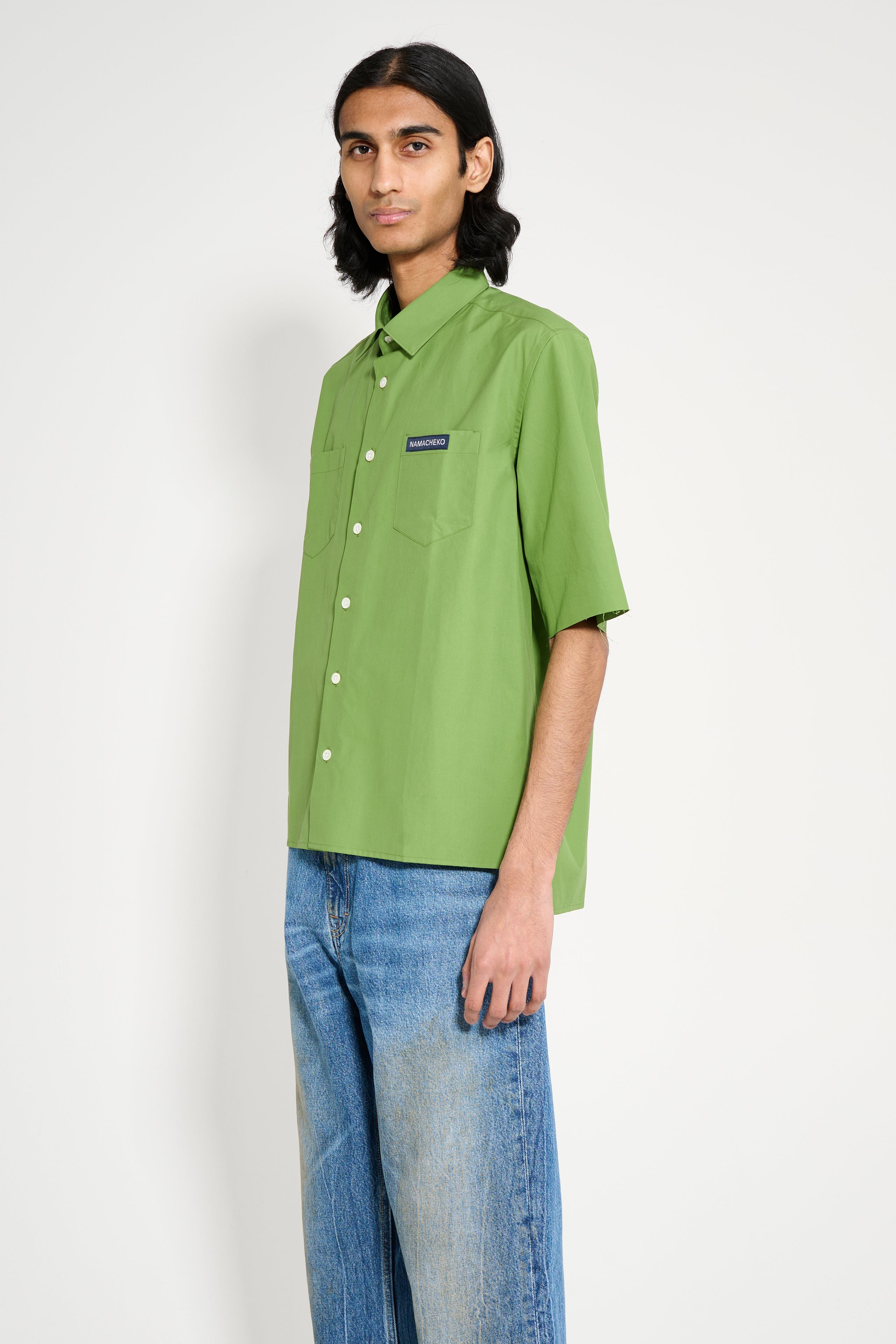 Namacheko Short Sleeve Guardia Shirt Grass Green