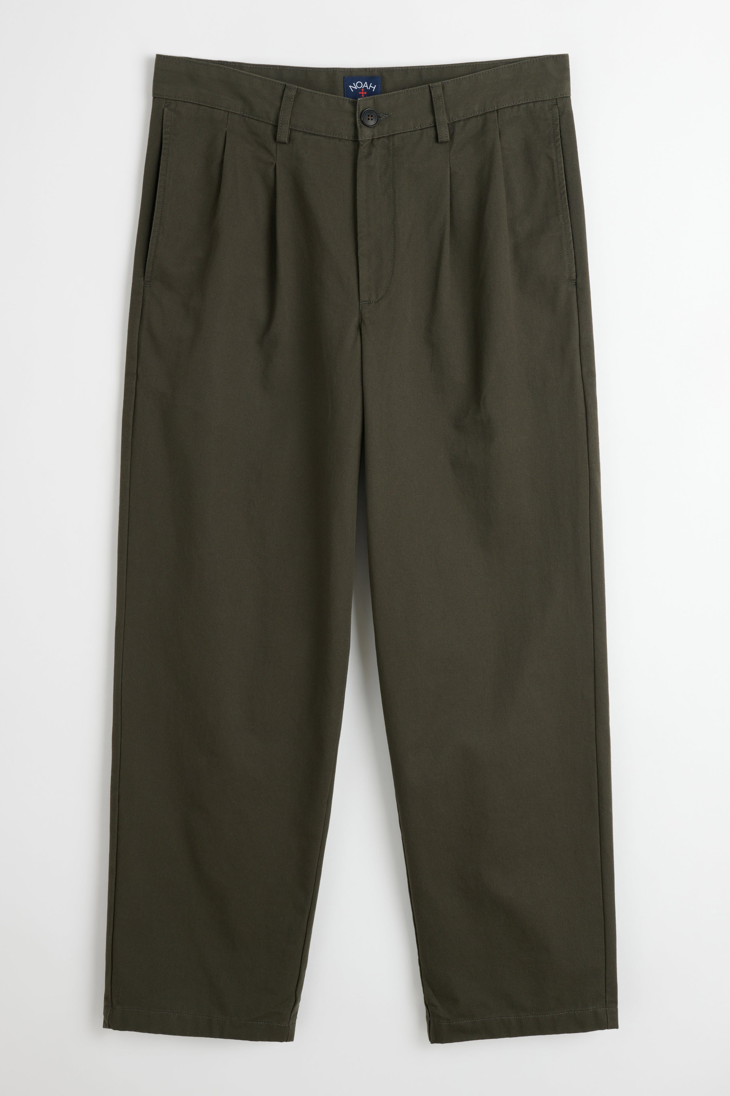 Noah Twill Double Pleat Pant Olivewood