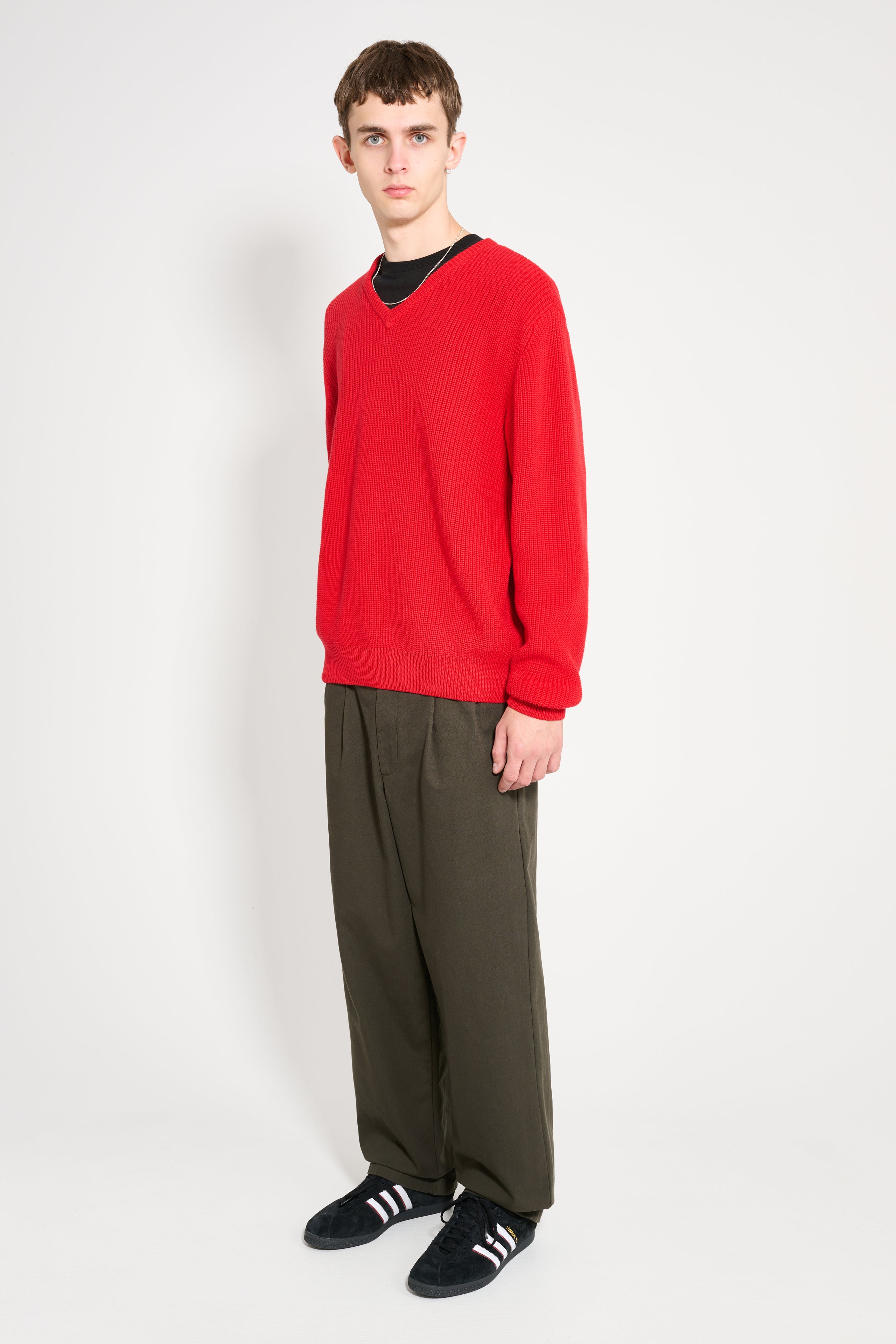 Noah Twill Double Pleat Pant Olivewood