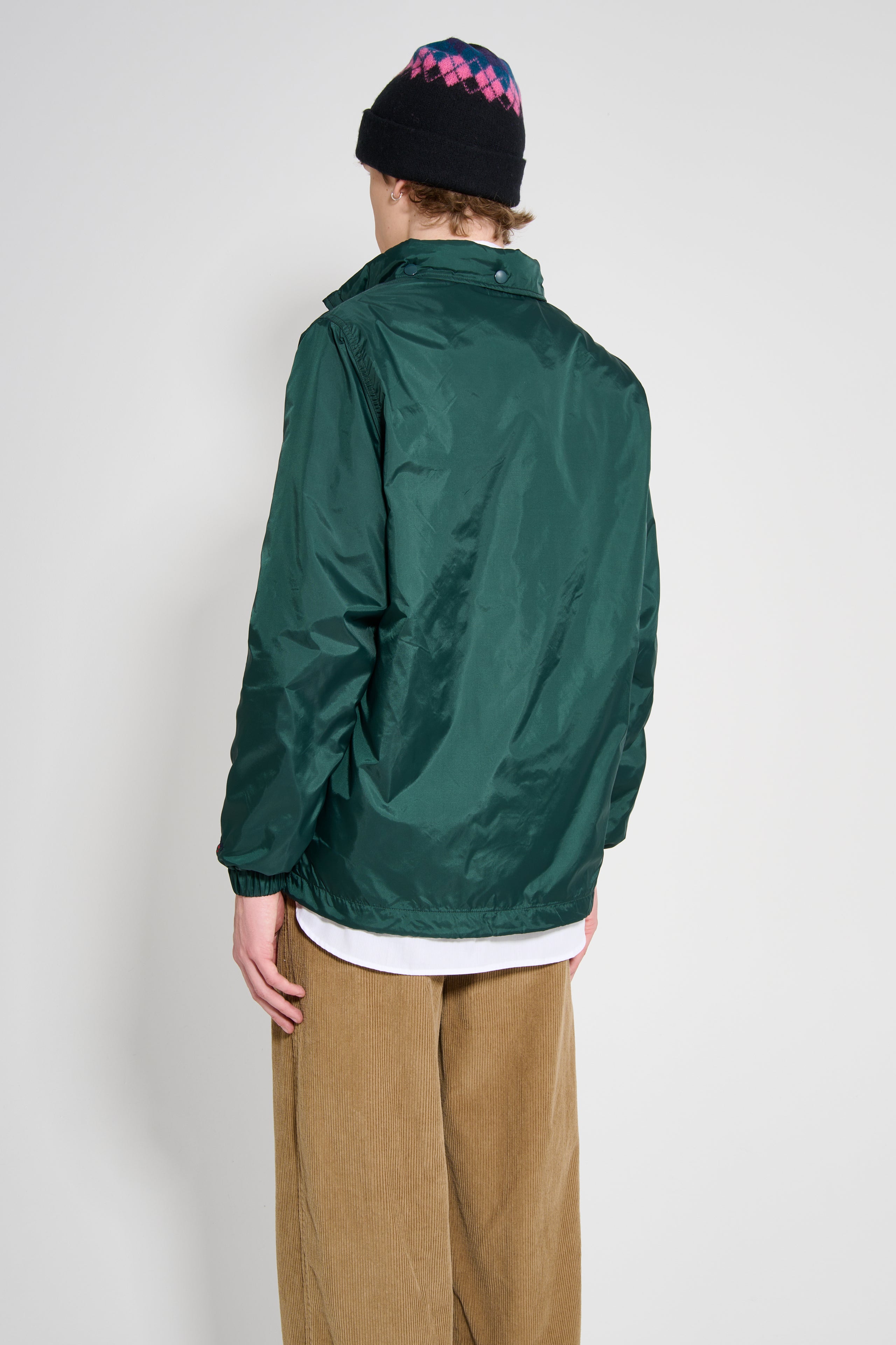 Noah Hooded Coaches Jacket Green