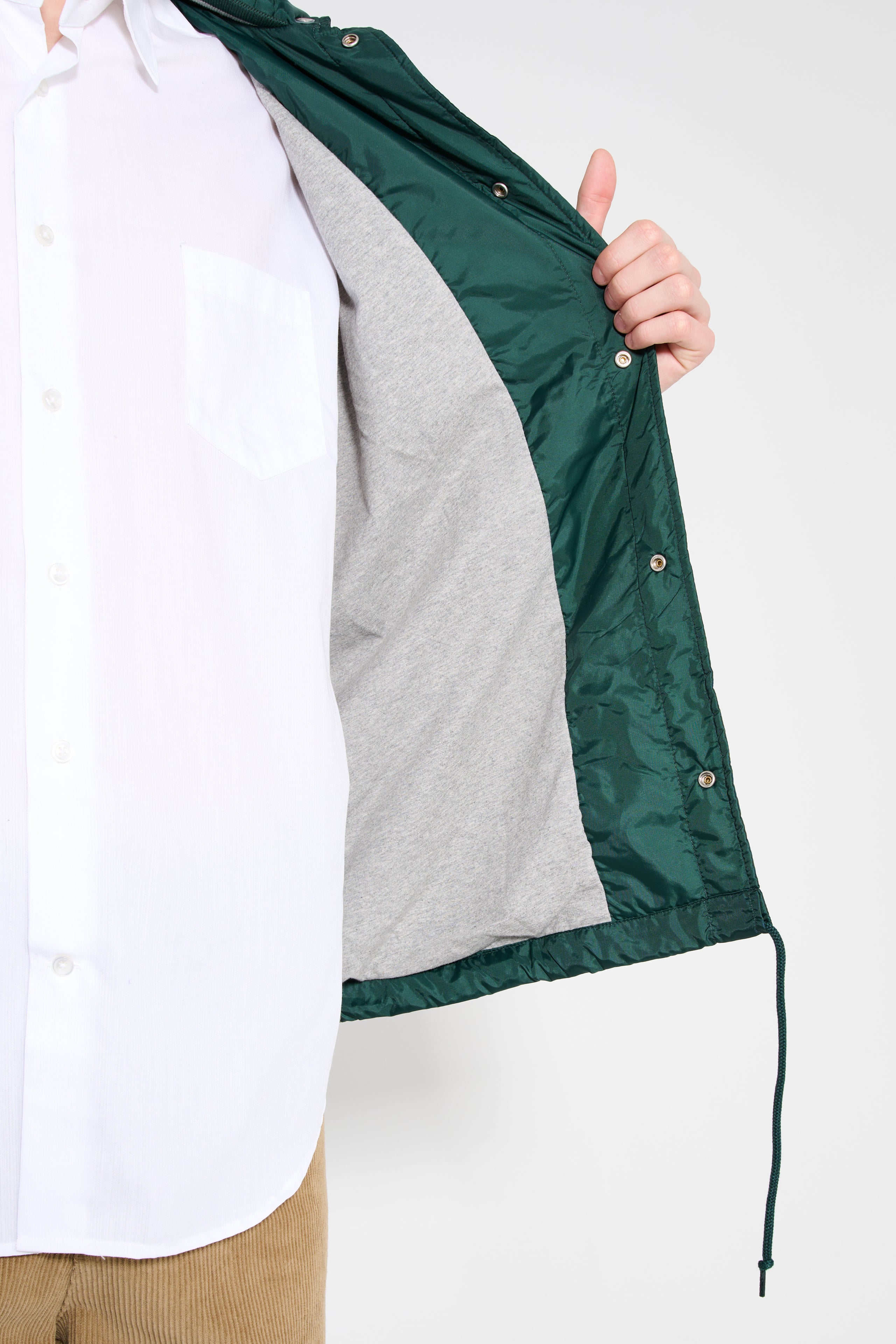 Noah Hooded Coaches Jacket Green