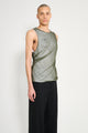 Olly Shinder Twisted Tank Green White