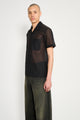 Olly Shinder Sheer Army Shirt With Cordura Yoke Black