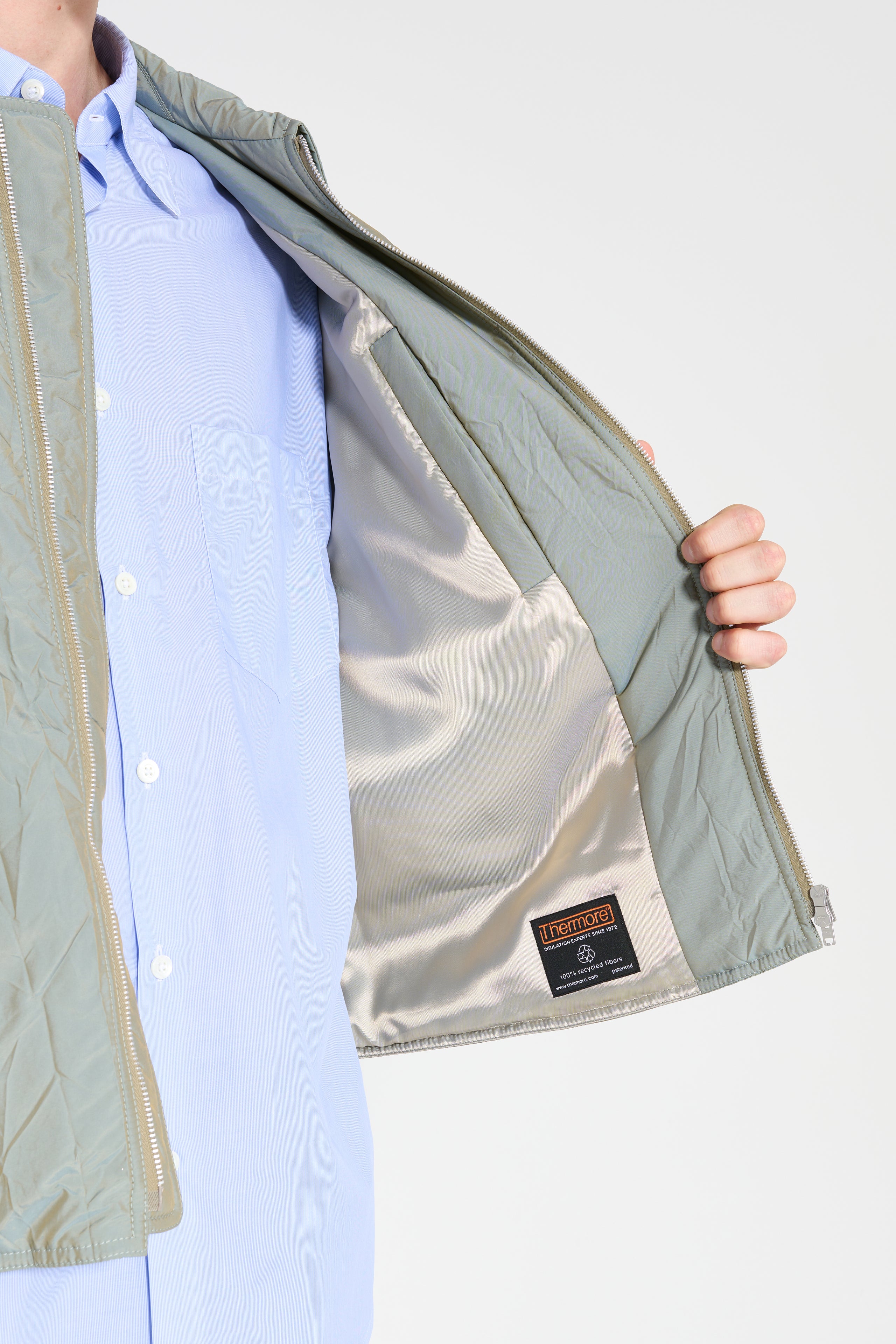 Our Legacy Slight Jacket Shining Olive Crinkle Solaro