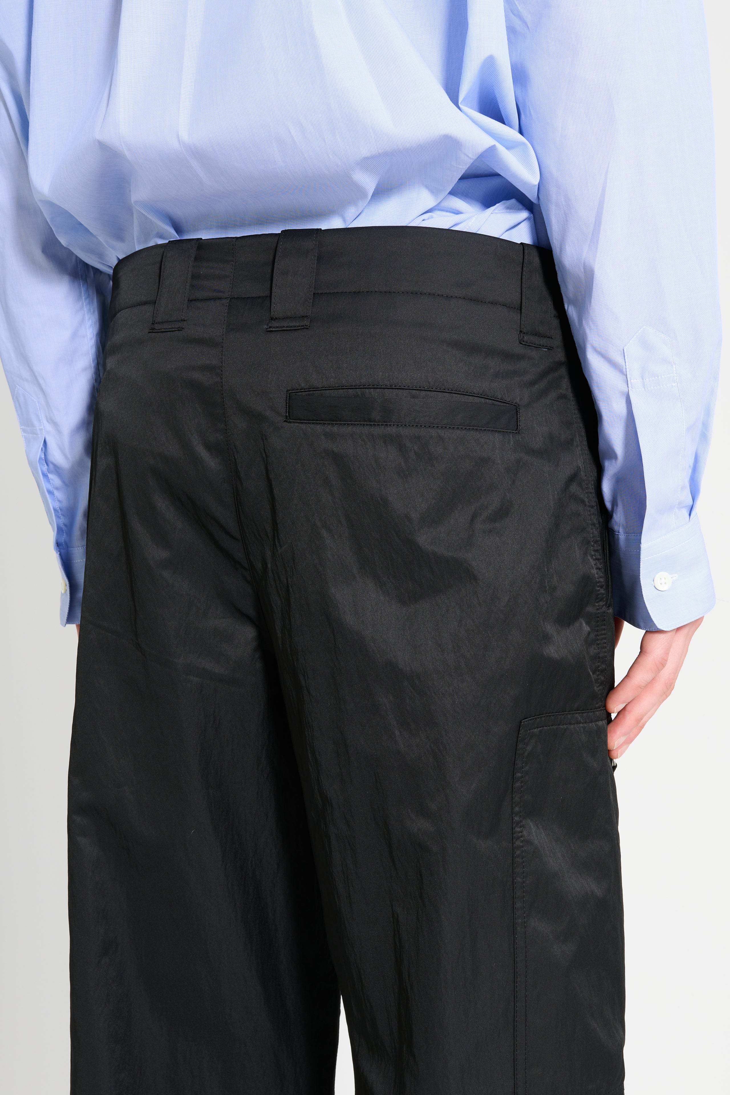 Our Legacy Tactical Cargo Black High Gloss Sateen