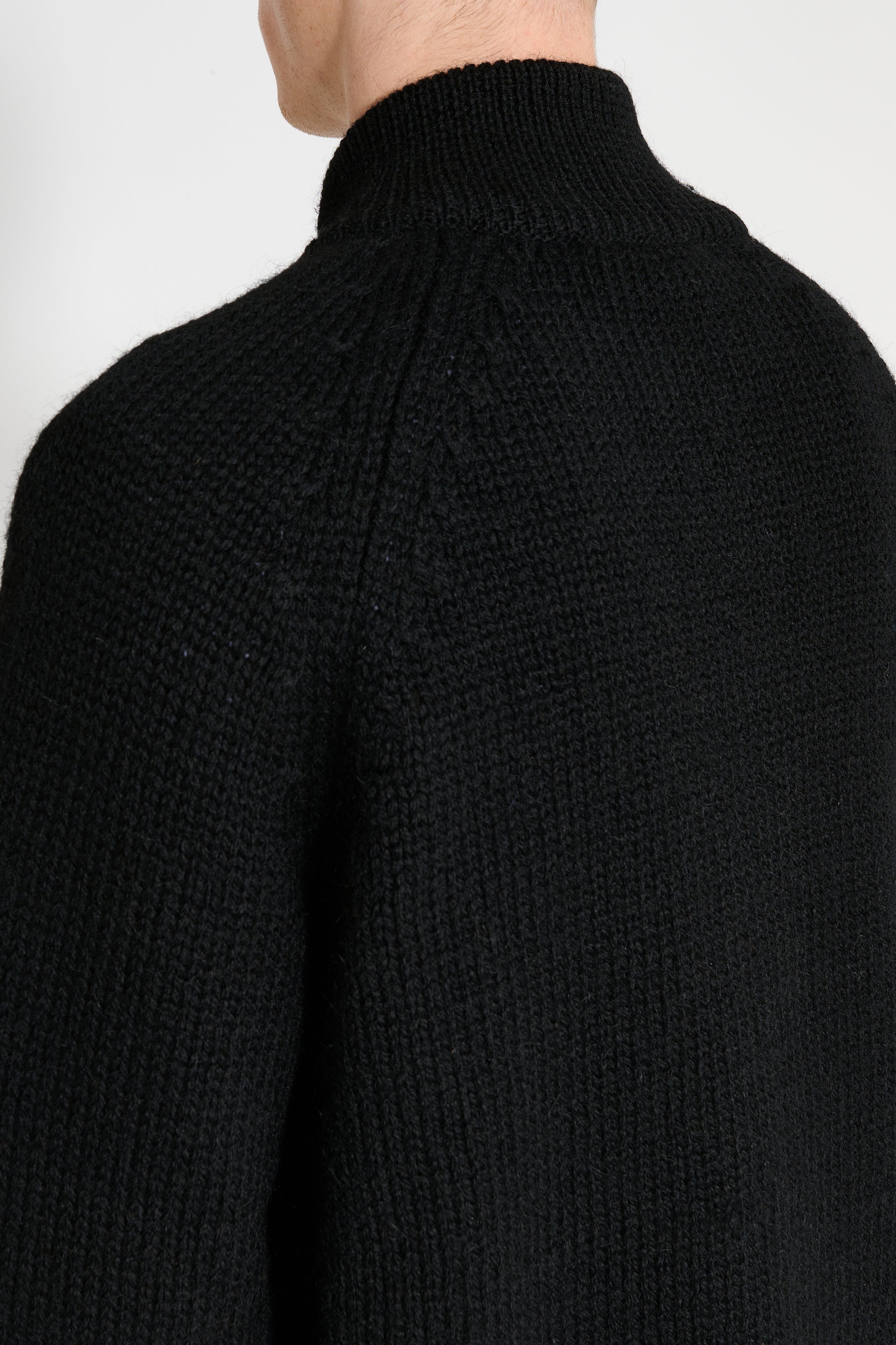 Our Legacy Ultra Zip Funnel Jet Black Isles Wool