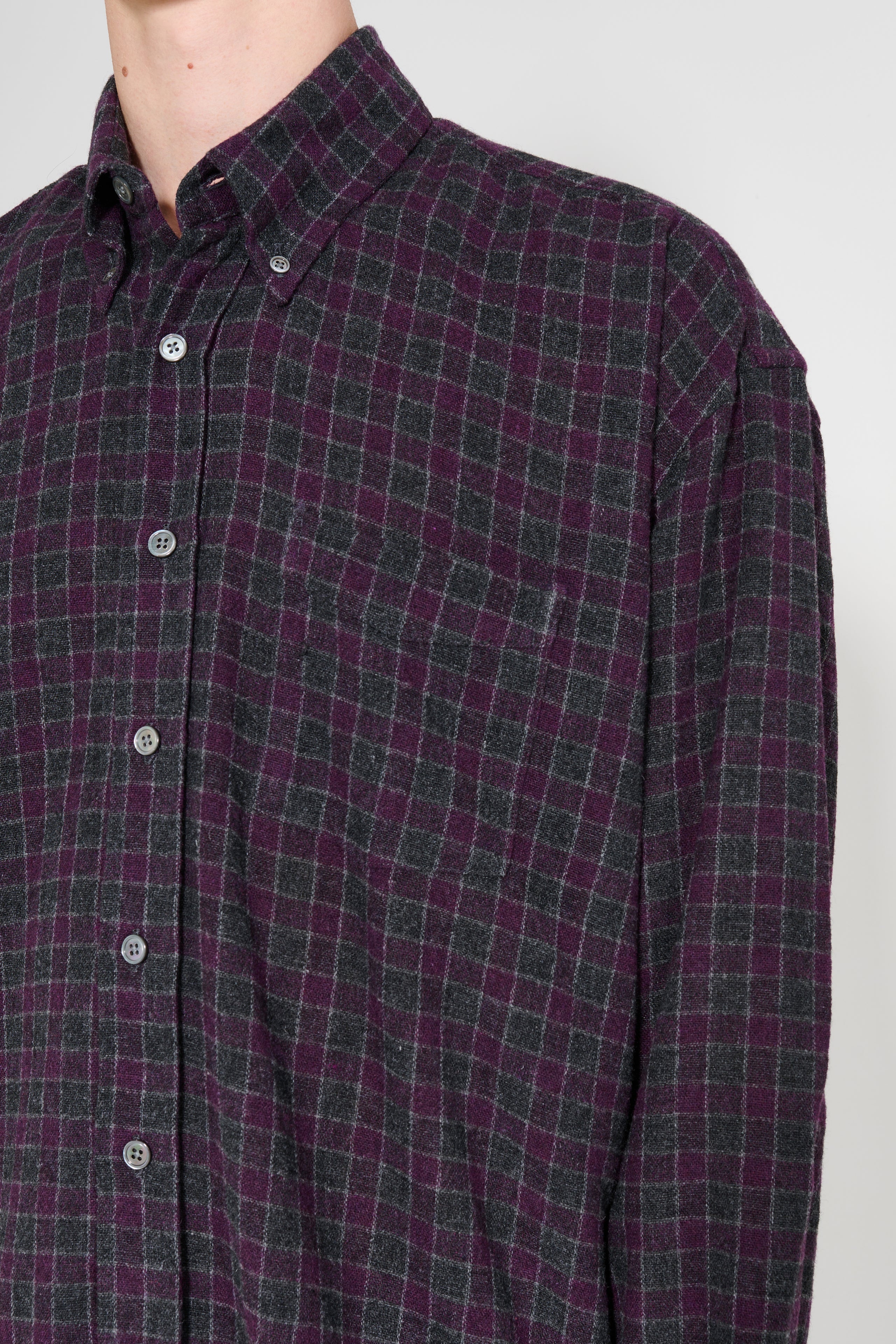 Our Legacy Borrowed BD Shirt Sophomore Check Rural Wool