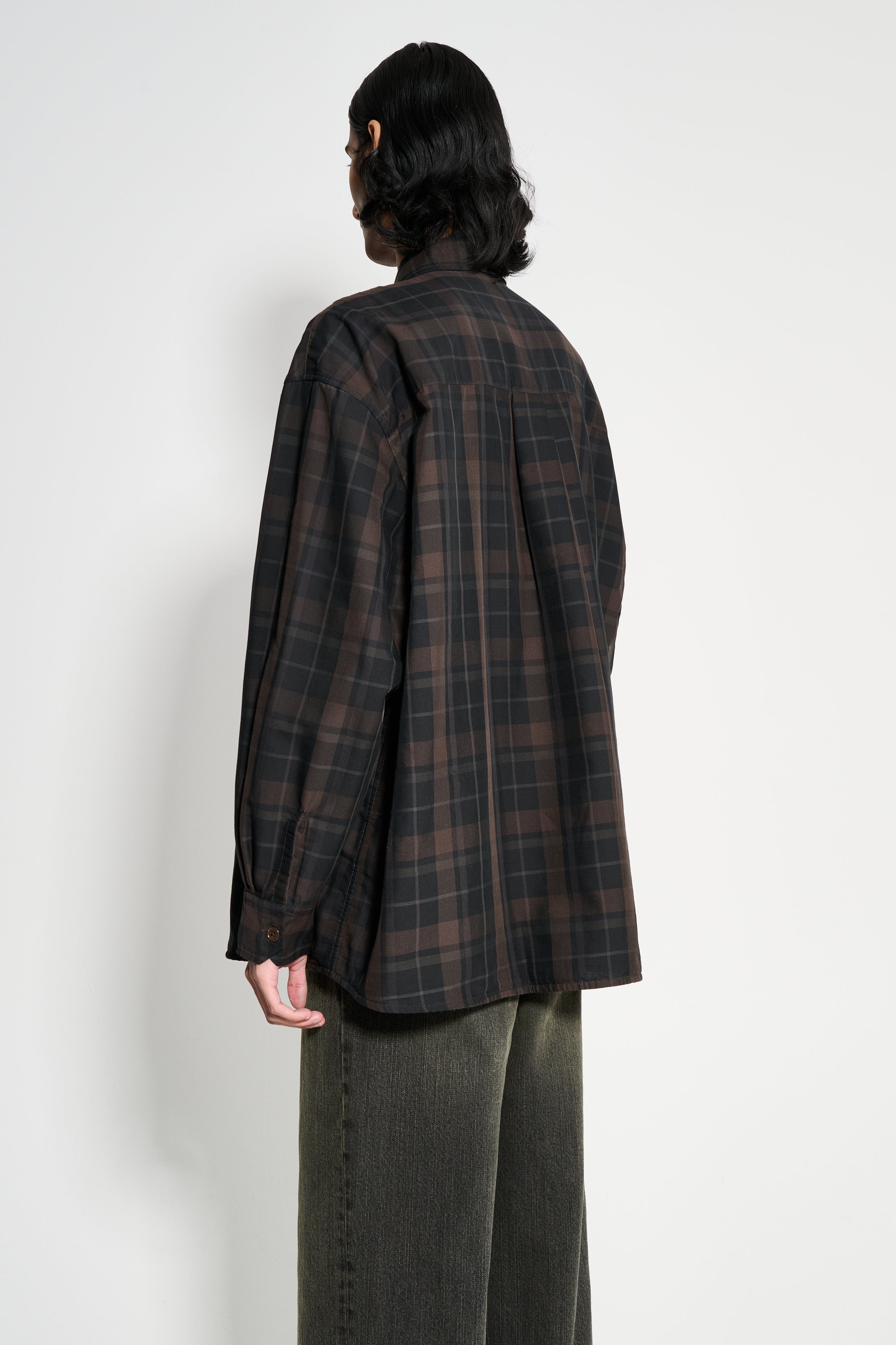 Our Legacy Borrowed Shirt Black Sheer Shadow Check