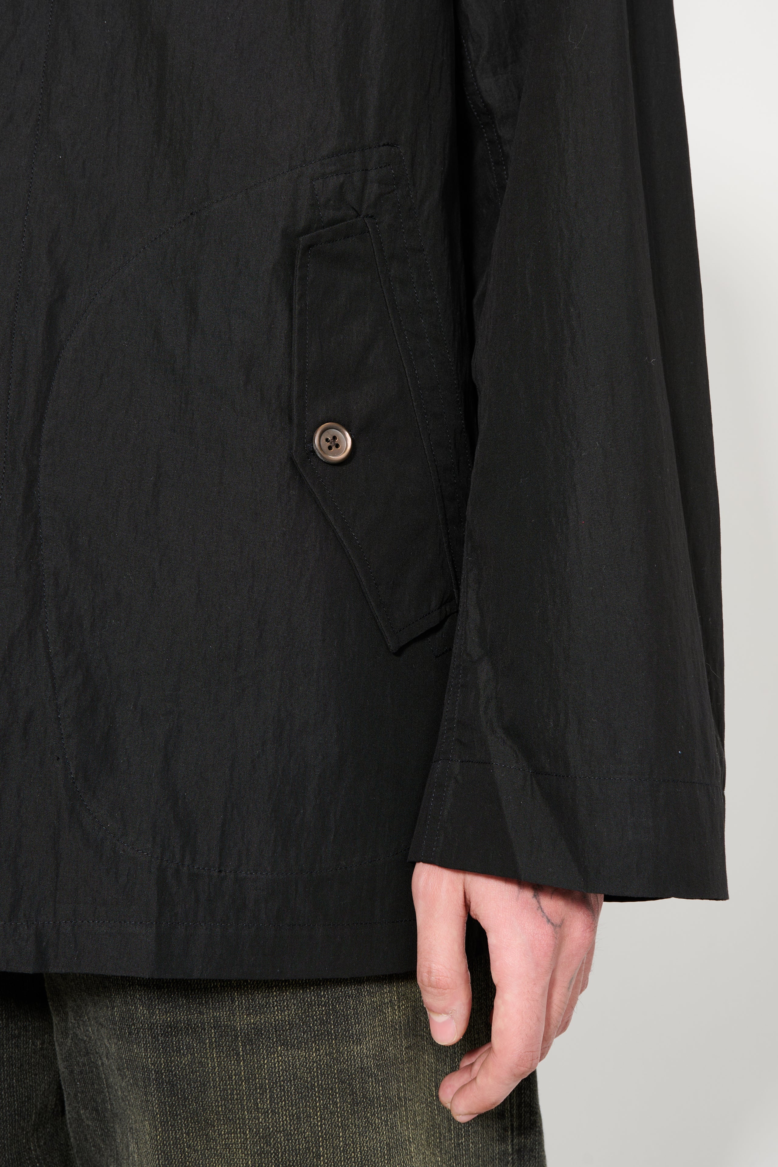 Our Legacy Lead Jacket Black Hiking Cotton