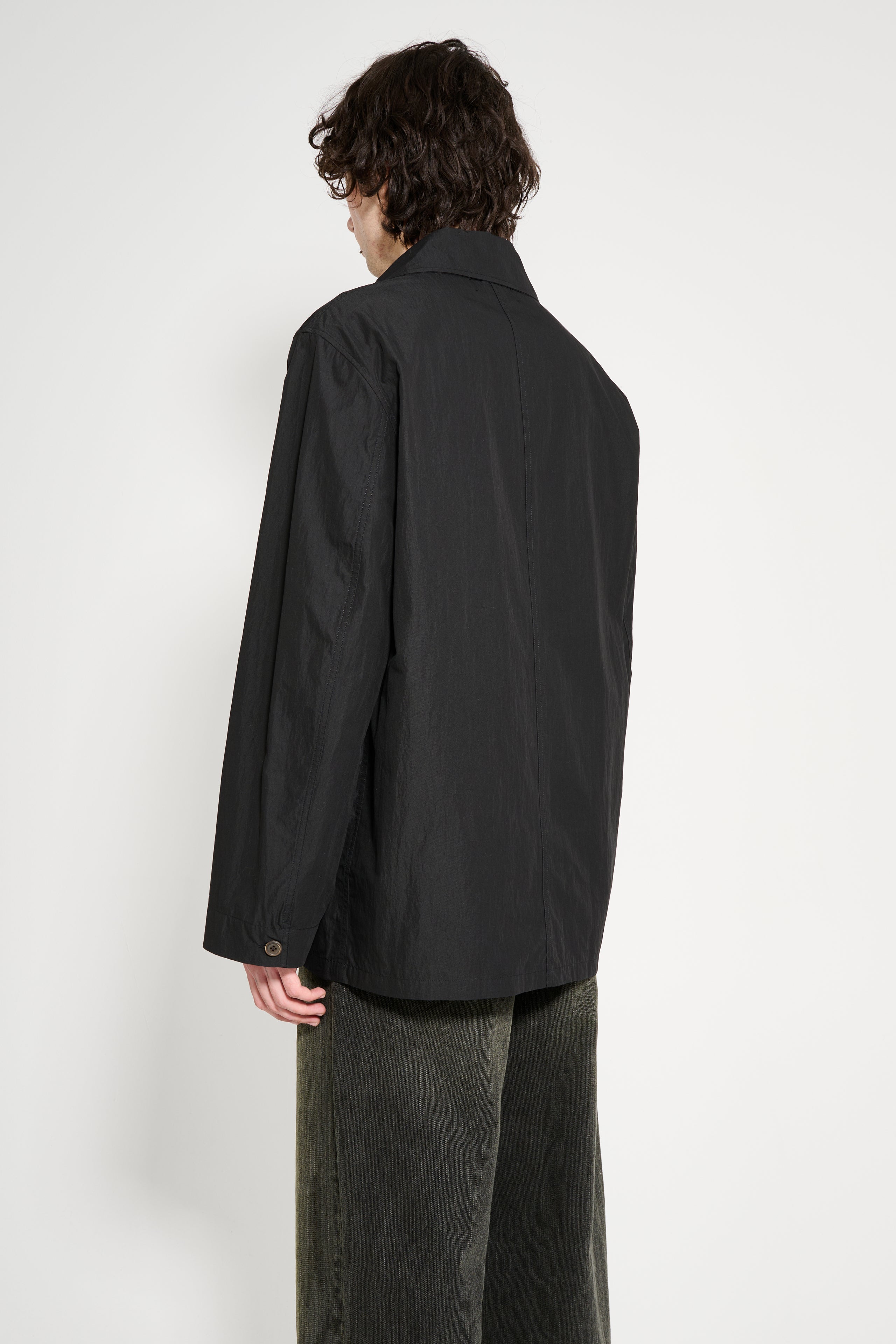 Our Legacy Lead Jacket Black Hiking Cotton