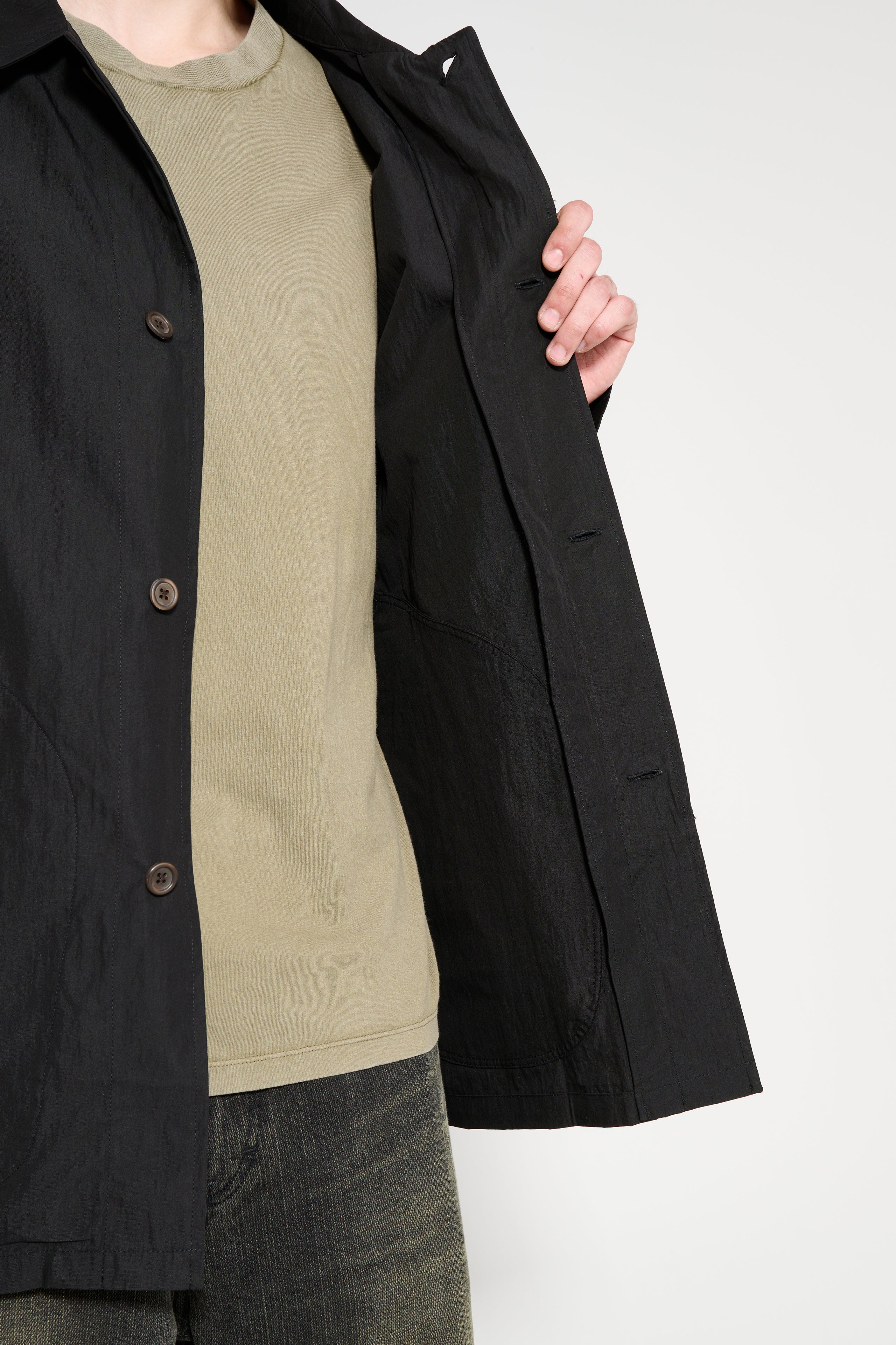 Our Legacy Lead Jacket Black Hiking Cotton