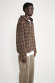 Our Legacy Full Zip Hood Dorf Check Hairy Wool