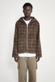 Our Legacy Full Zip Hood Dorf Check Hairy Wool