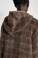 Our Legacy Full Zip Hood Dorf Check Hairy Wool