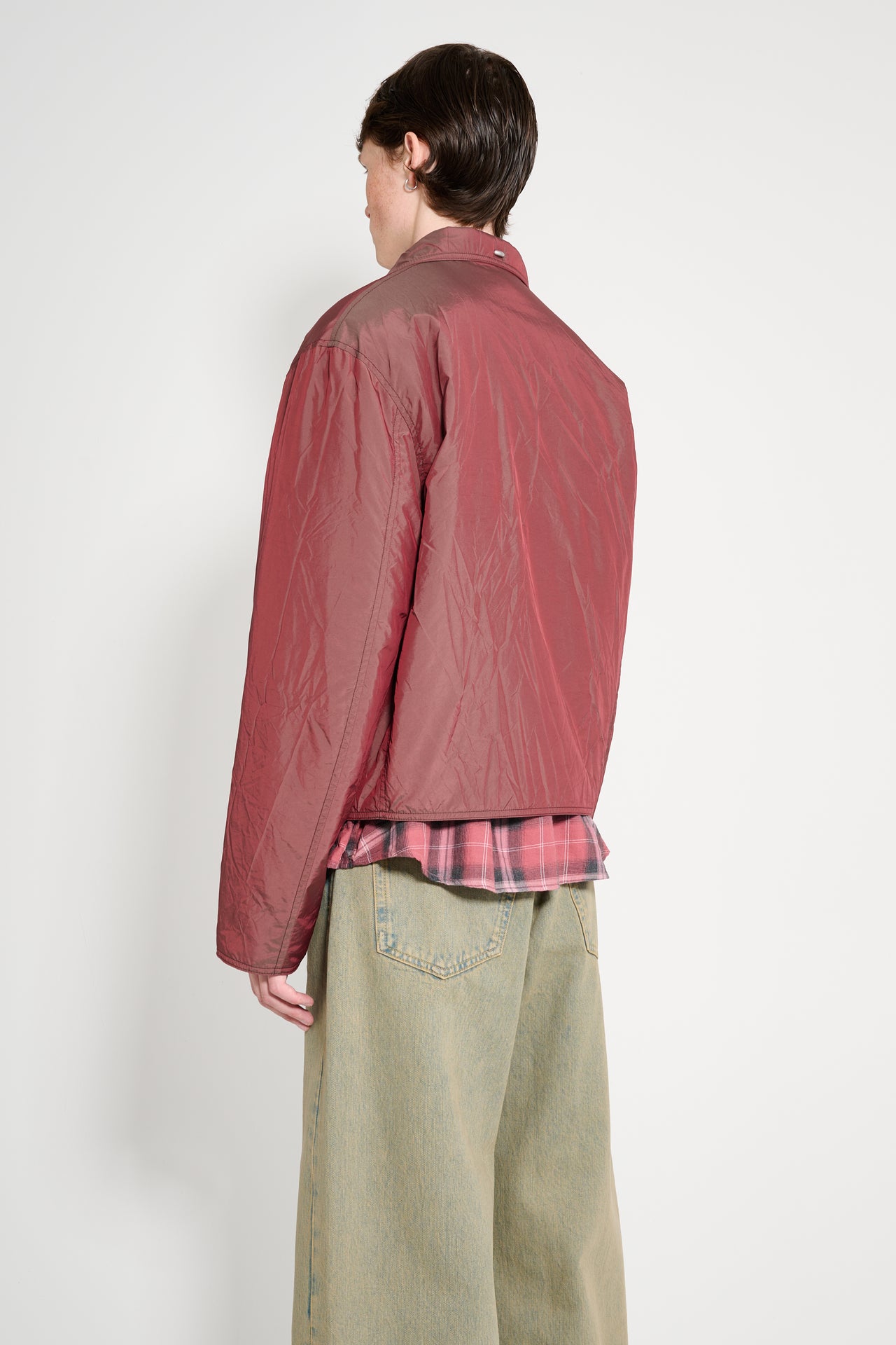 Our Legacy Slight Jacket Shining Cherry Crinkle Solaro