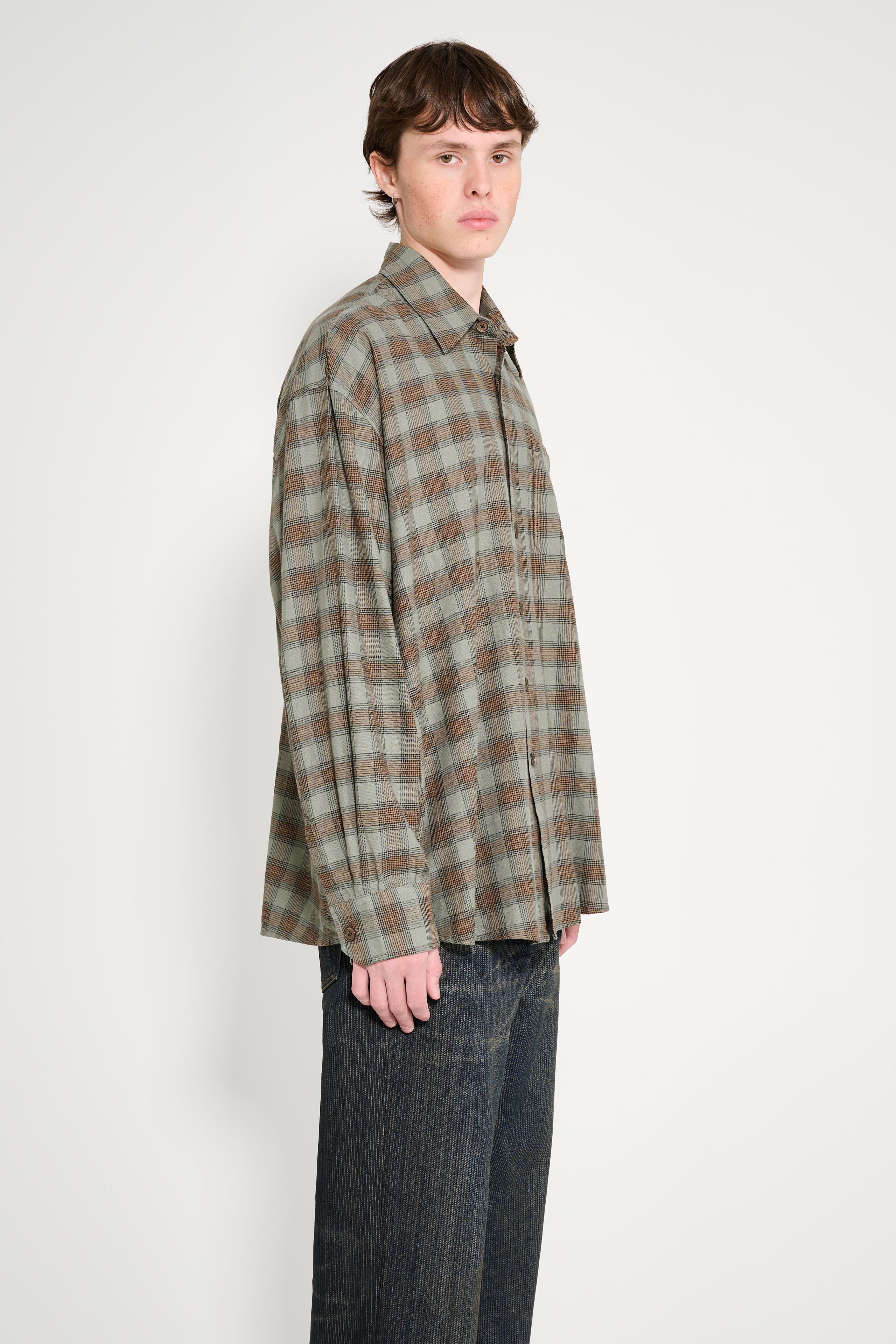 Our Legacy Borrowed Shirt Iowa Flannel Check