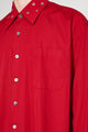 Our Legacy Above Shirt Lipstick Red Super Poplin