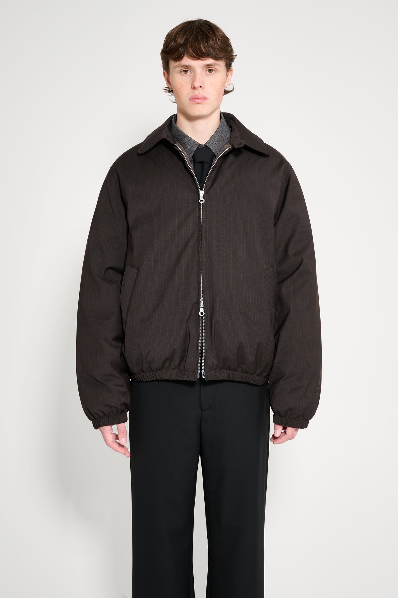 Our Legacy Avenue Puffa Churchill Stripe Membrane Wool