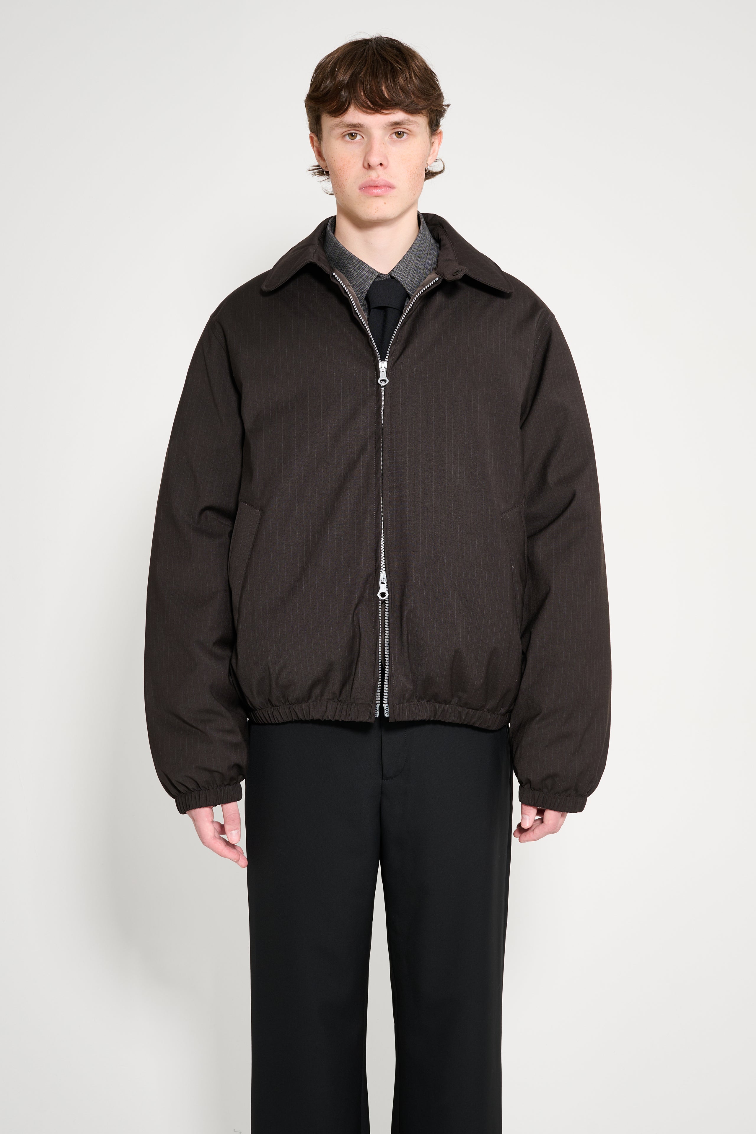 Our Legacy Avenue Puffa Churchill Stripe Membrane Wool