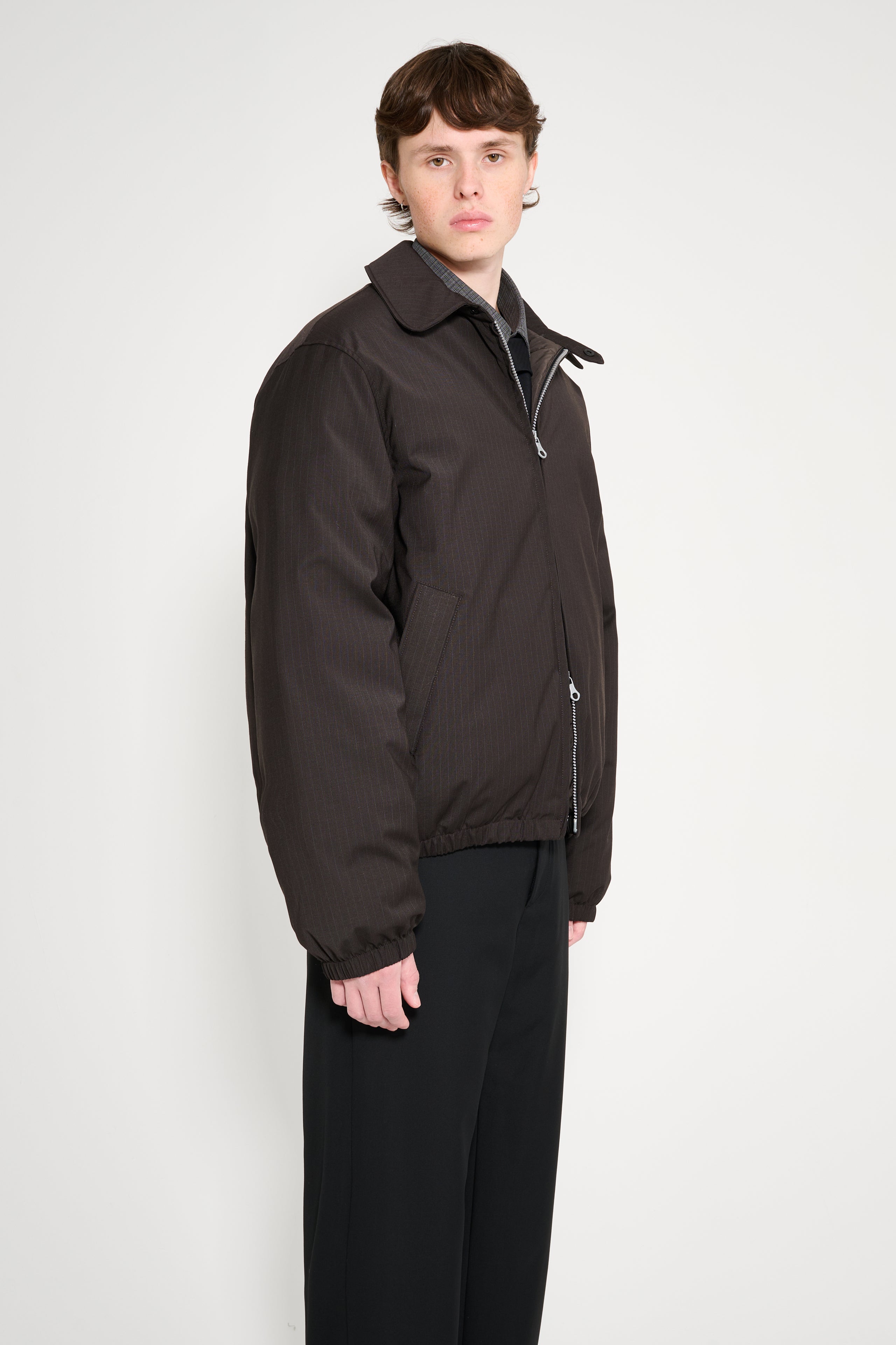 Our Legacy Avenue Puffa Churchill Stripe Membrane Wool