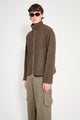 Our Legacy Shrunken Fullzip Polo Brown Sparse Buckle Weave