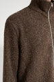 Our Legacy Shrunken Fullzip Polo Brown Sparse Buckle Weave
