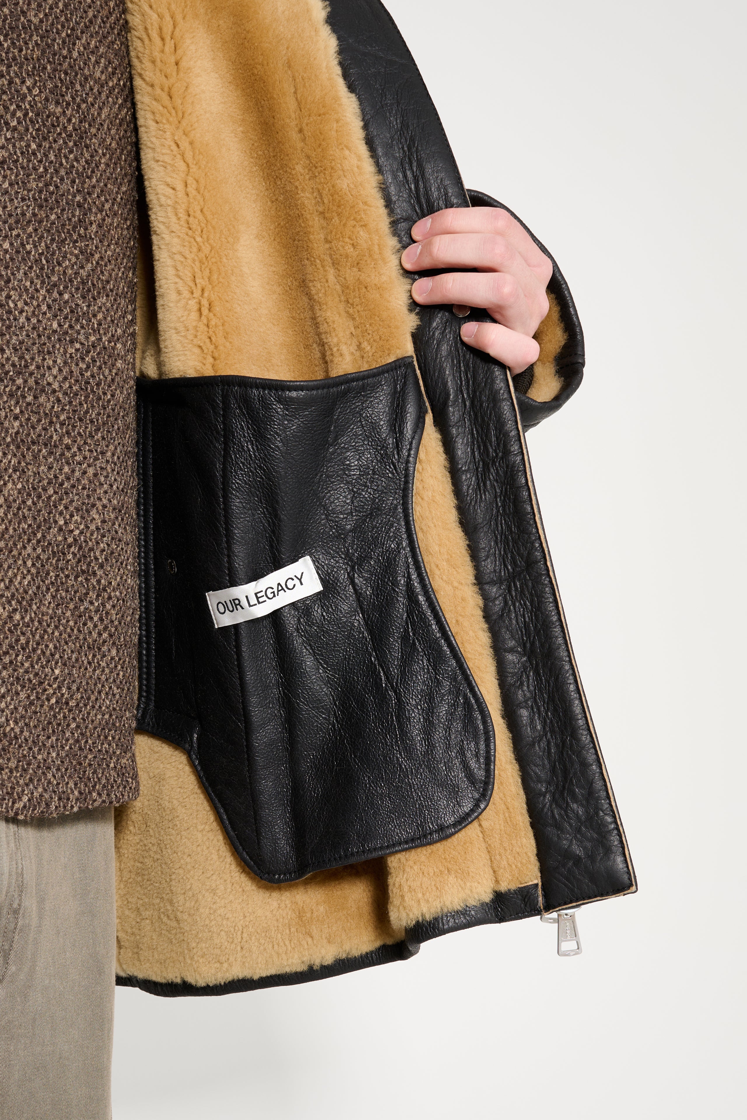 Our Legacy Blizzard Jacket Natural Aviator Shearling