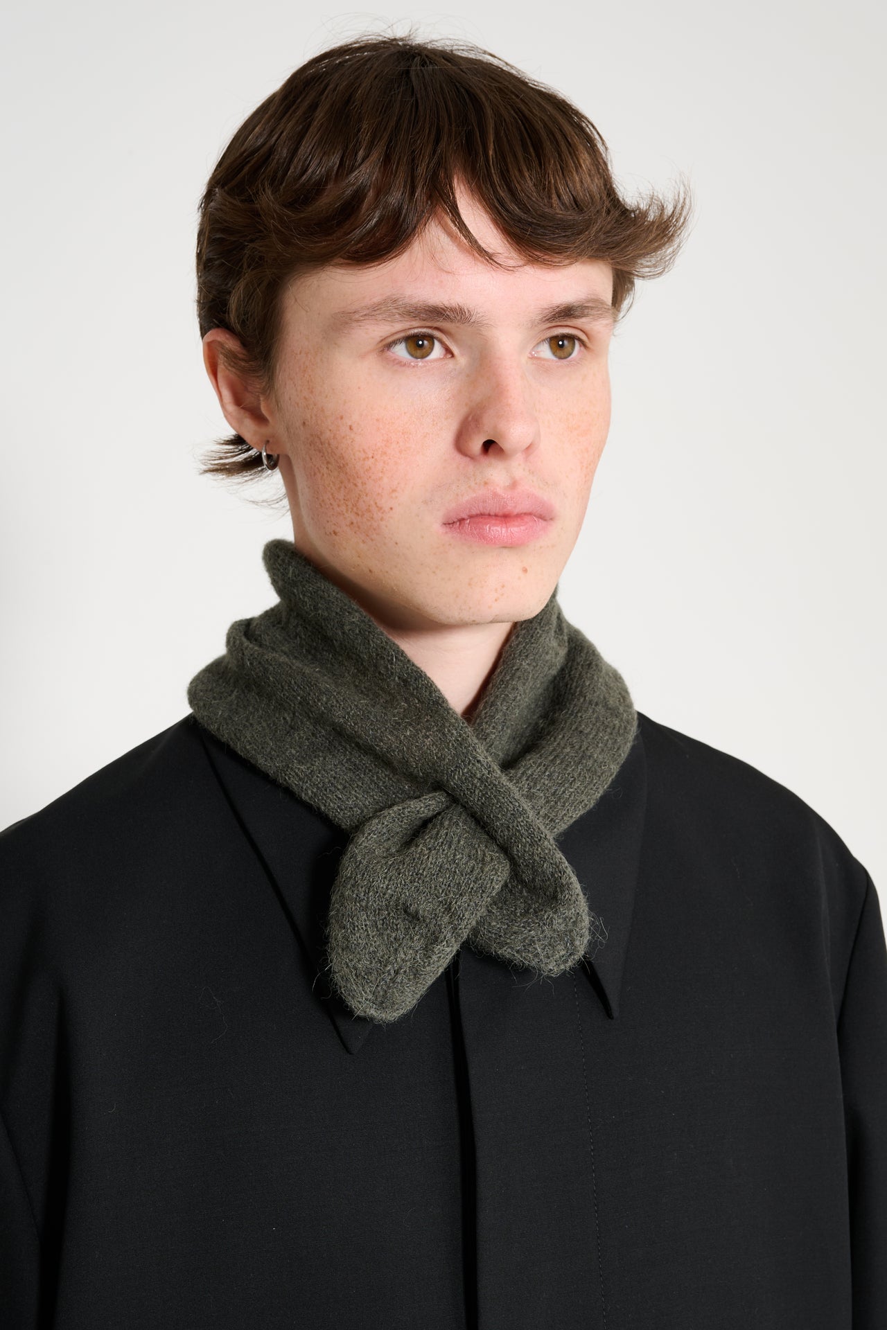 Our Legacy Miniature Scarf Moss Green Fuzzy Alpaca