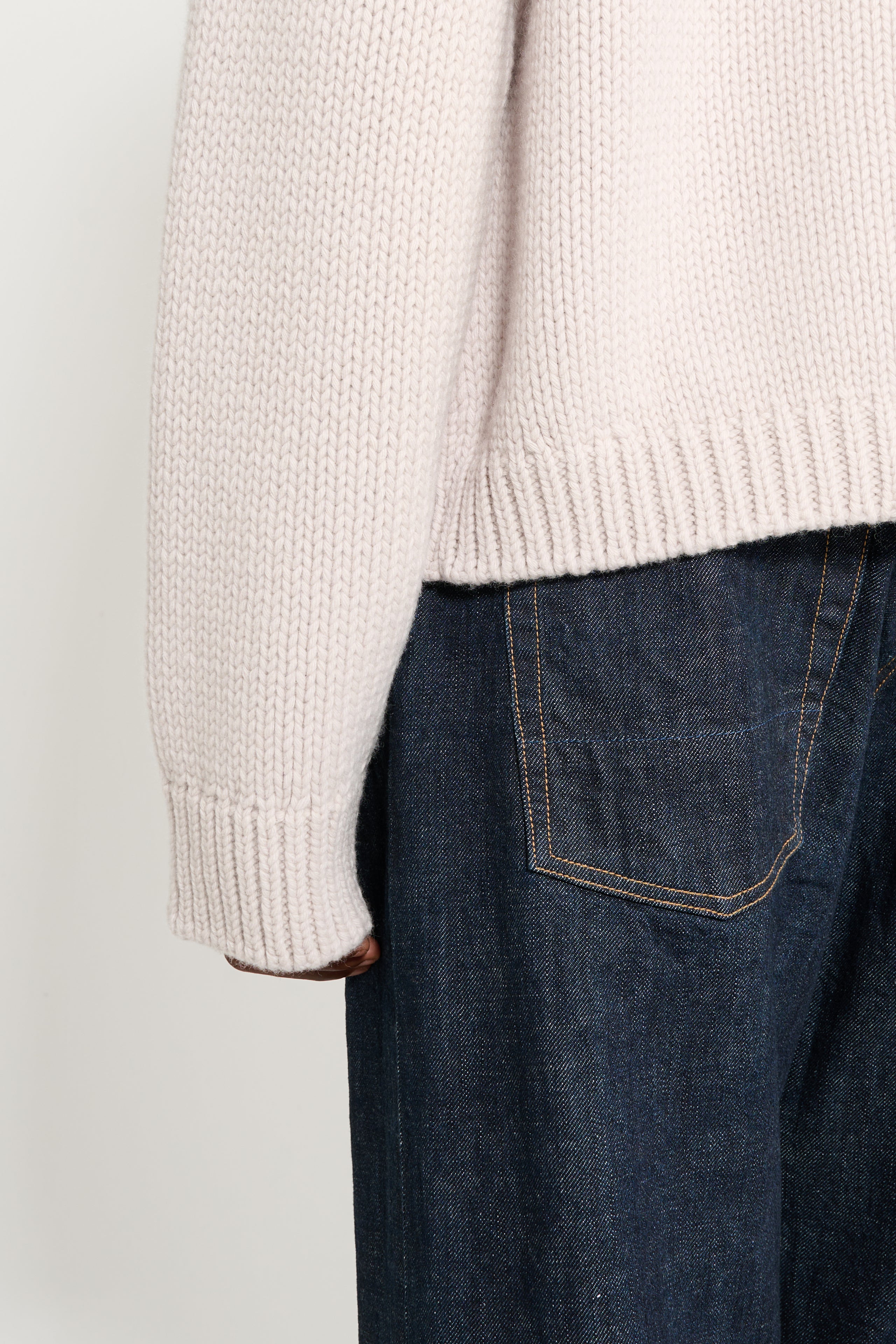 Our Legacy Ultra Zip Cardigan Bone Low Twist Merino