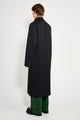 Our Legacy Robe Overcoat Onyx Black Tech Sateen