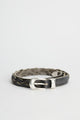 Our Legacy 2 cm Braided Belt Soft Coal Torn Bovine
