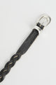 Our Legacy 2 cm Braided Belt Soft Coal Torn Bovine