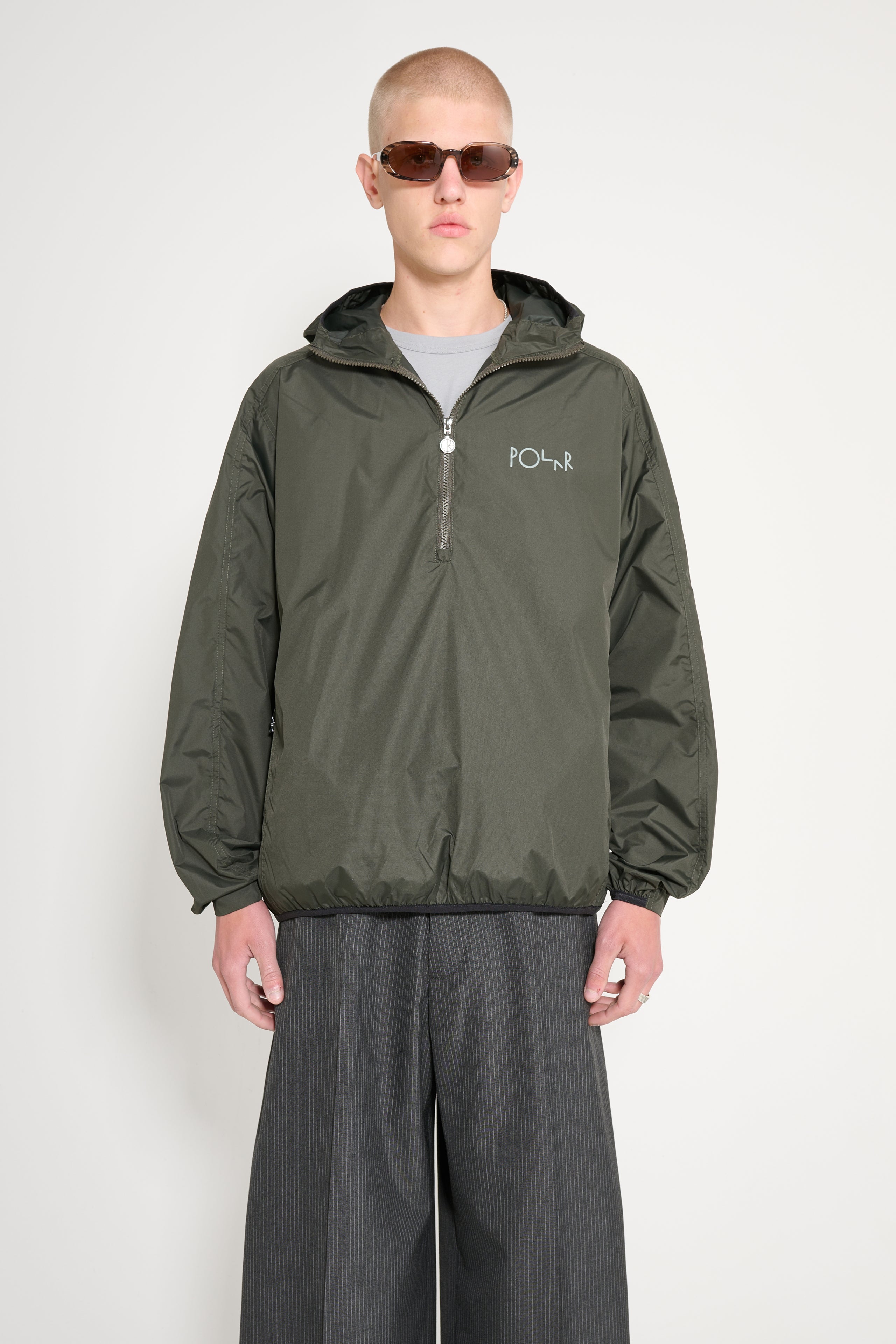 Polar Skate Co. Packable Anorak Jacket Dirty Black